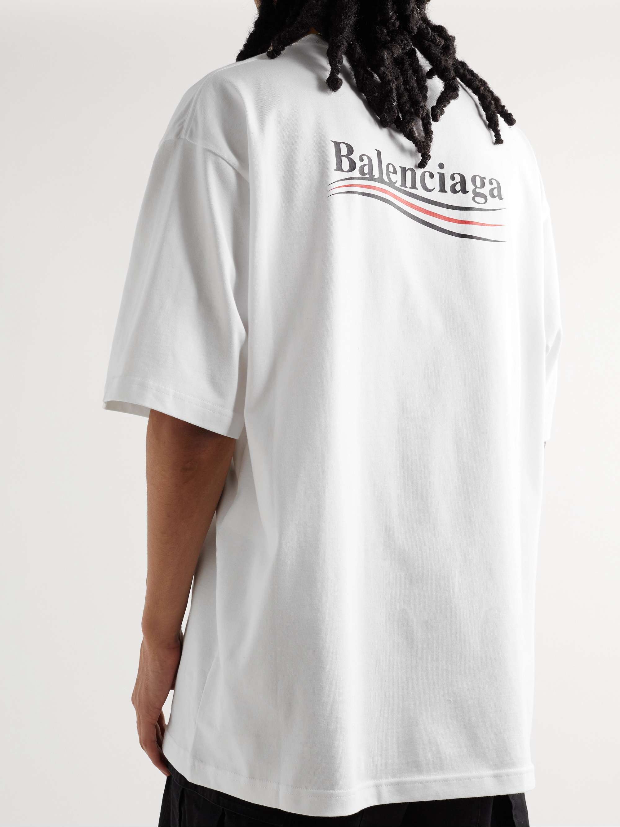 Oversized Logo-Print Cotton-Jersey T-Shirt