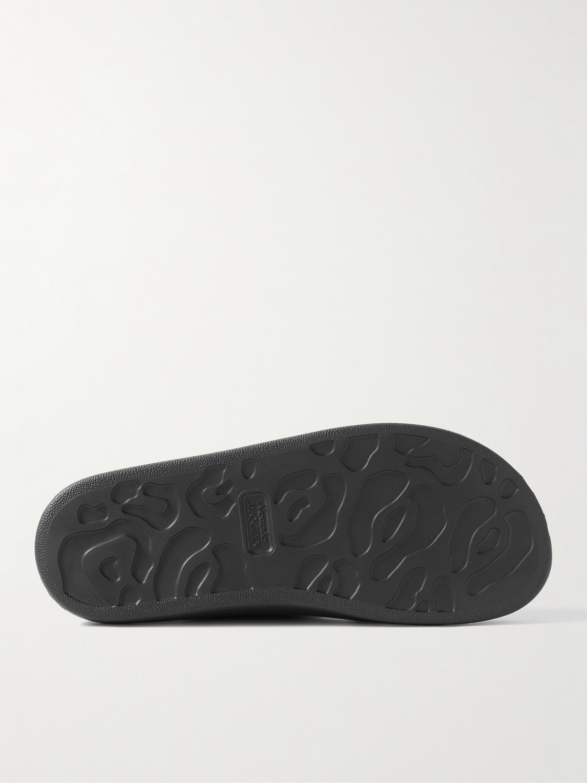 Shop Alexander Mcqueen Exagerrated-sole Rubber Slides In Black