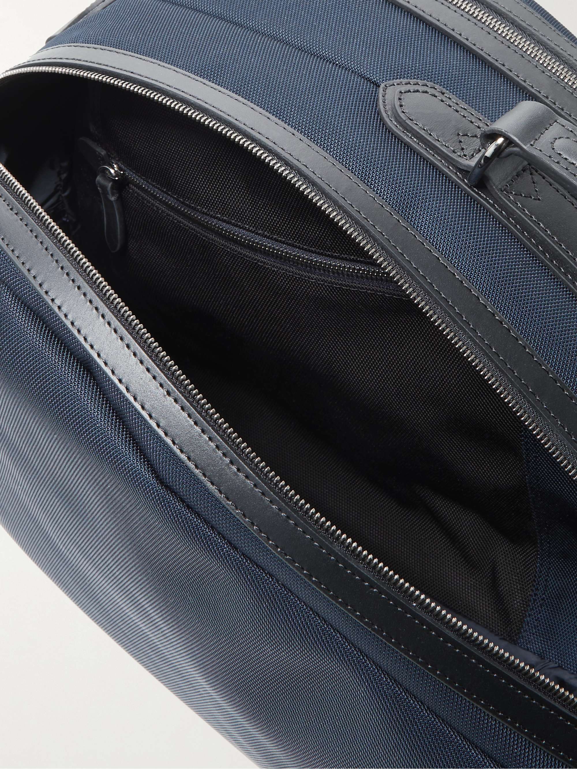 MISMO Leather-Trimmed Ballistic Nylon Tennis Bag