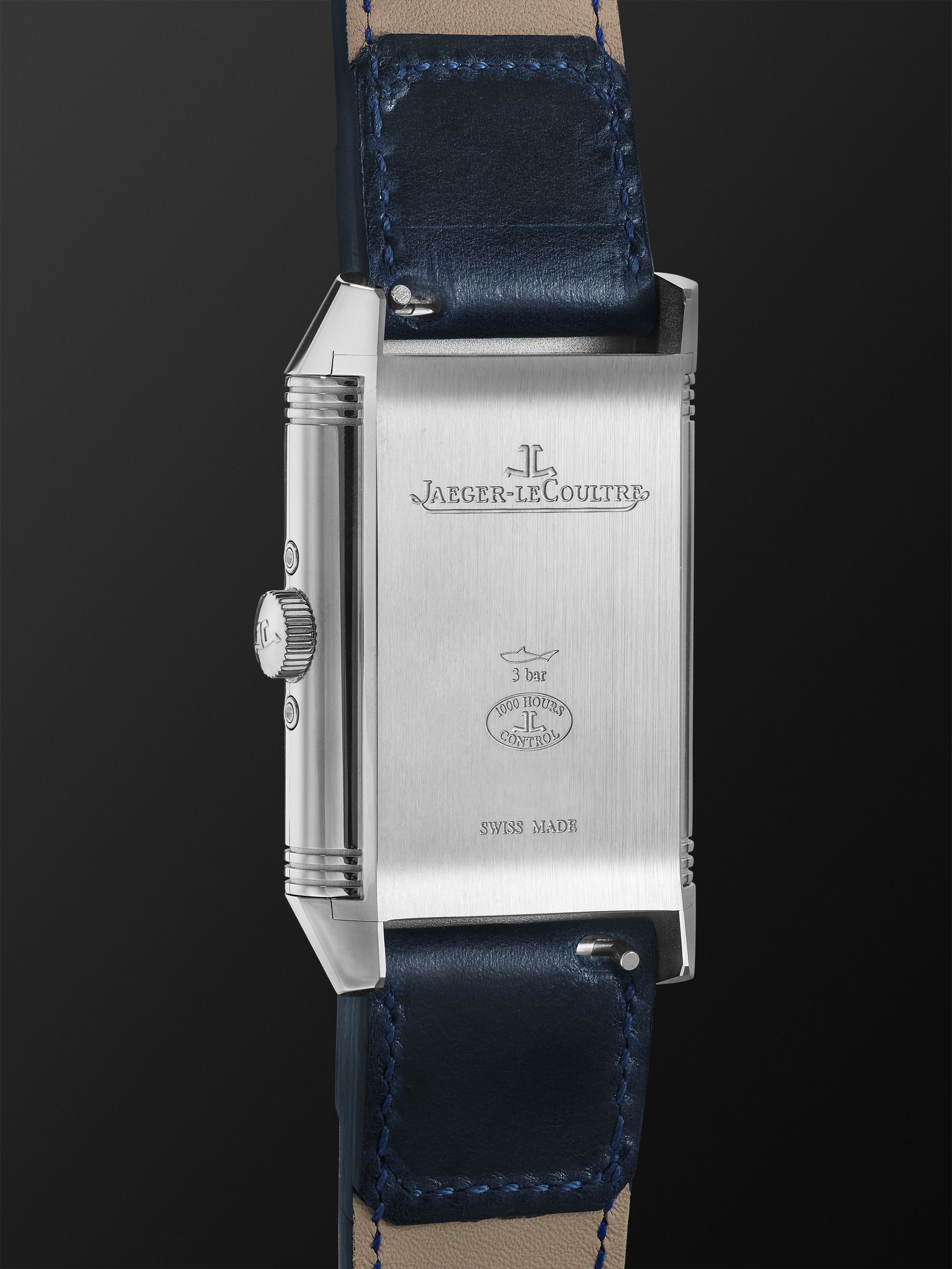 JAEGER-LECOULTRE + Casa Fagliano Reverso Tribute Duoface Calendar 29.9mm Stainless Steel, Leather and Canvas Watch, Ref. No. Q3918420