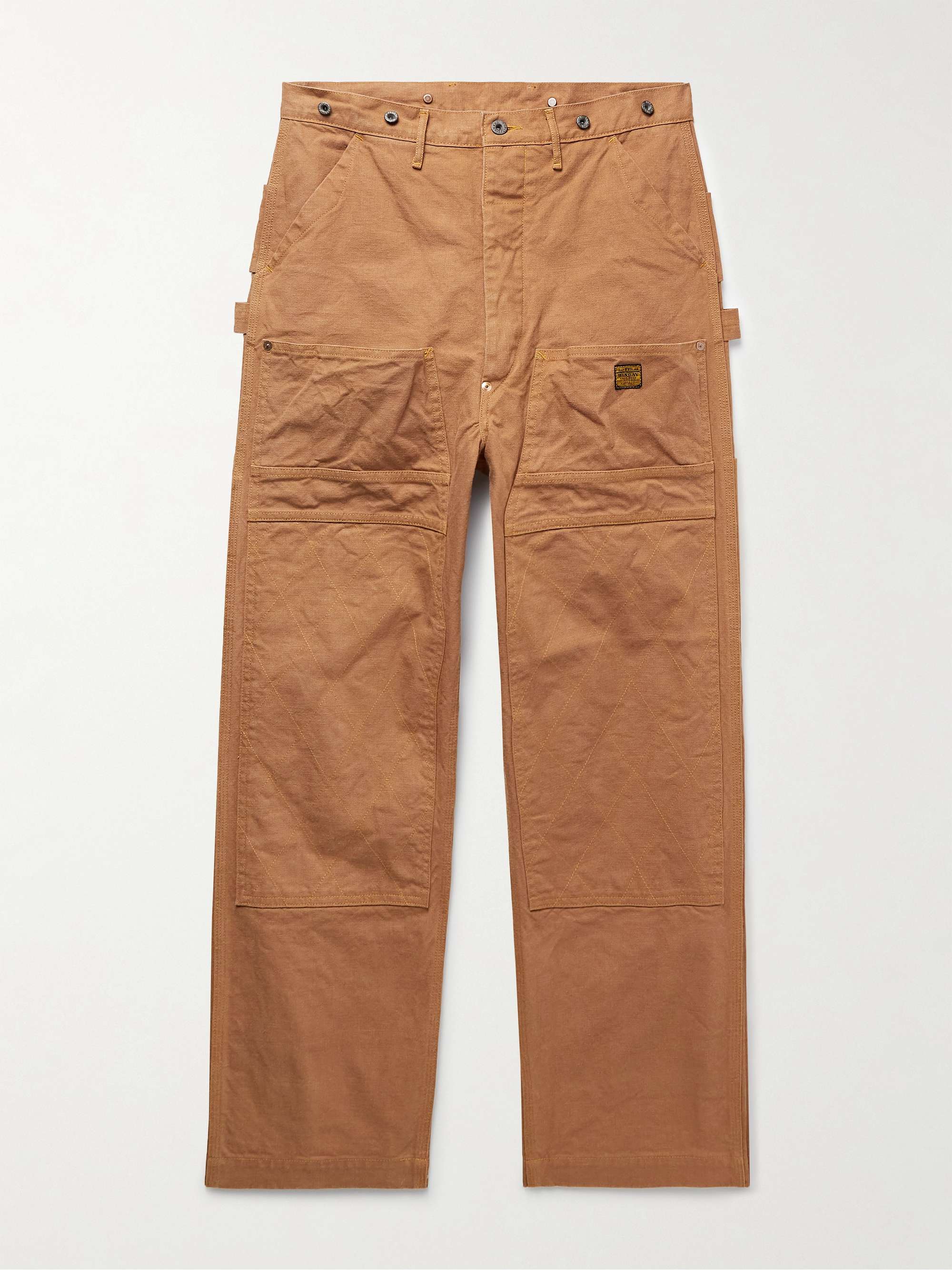 KAPITAL Lumber Straight-Leg Cotton-Canvas Cargo Trousers