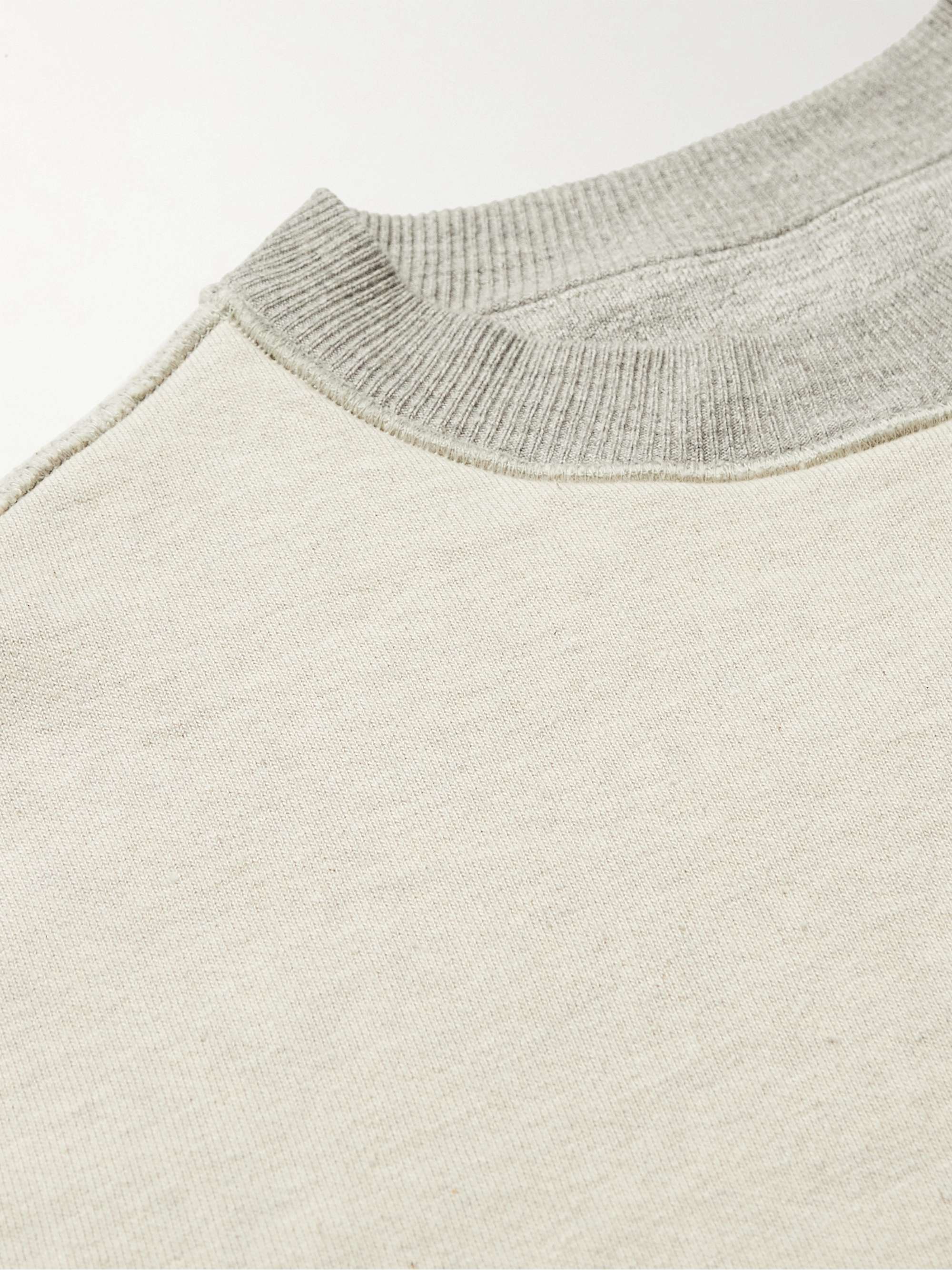KAPITAL Coneybowy Reversible Printed Cotton-Jersey Sweatshirt