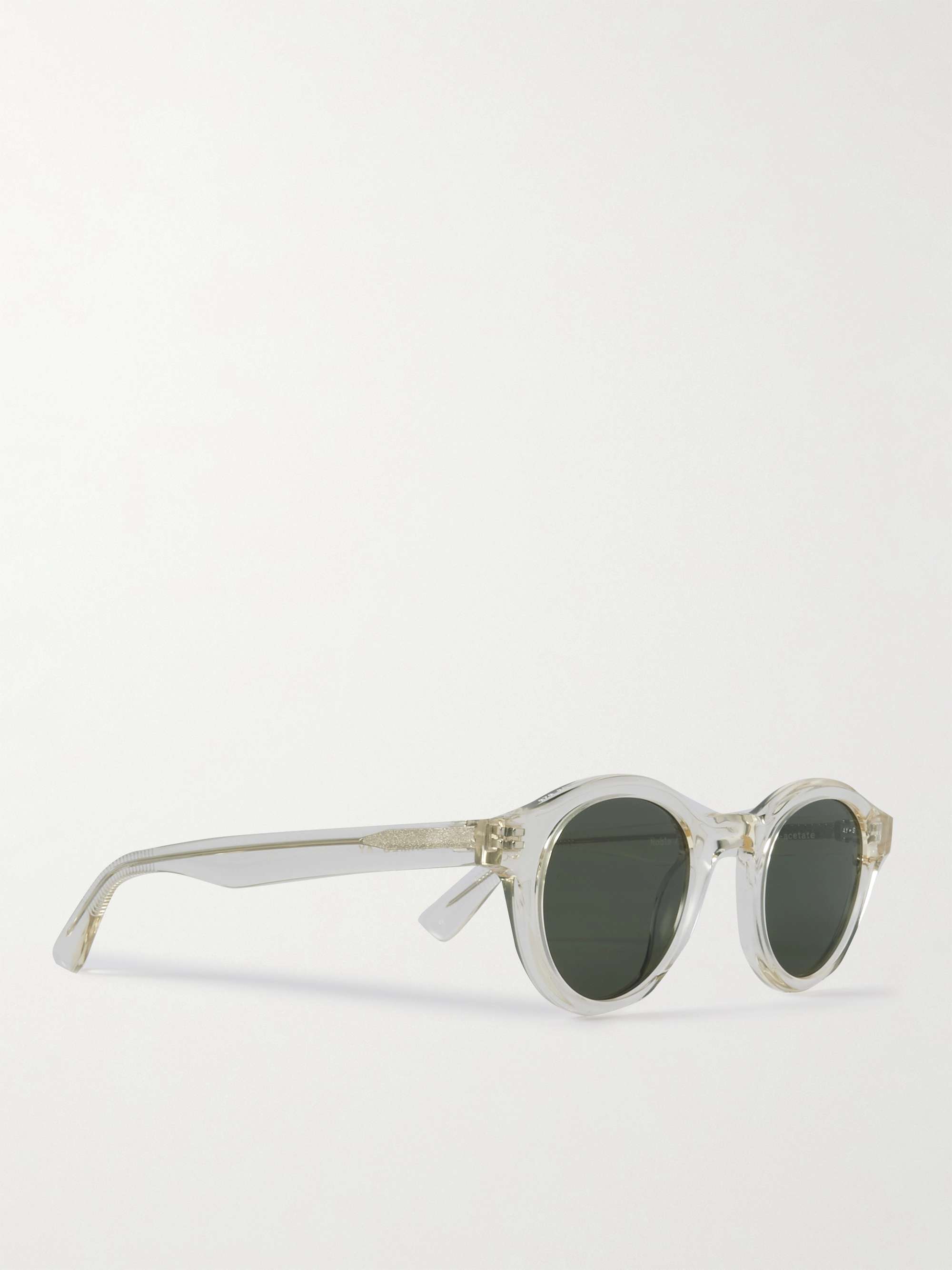 JAMES AY Noble Round-Frame Acetate Sunglasses