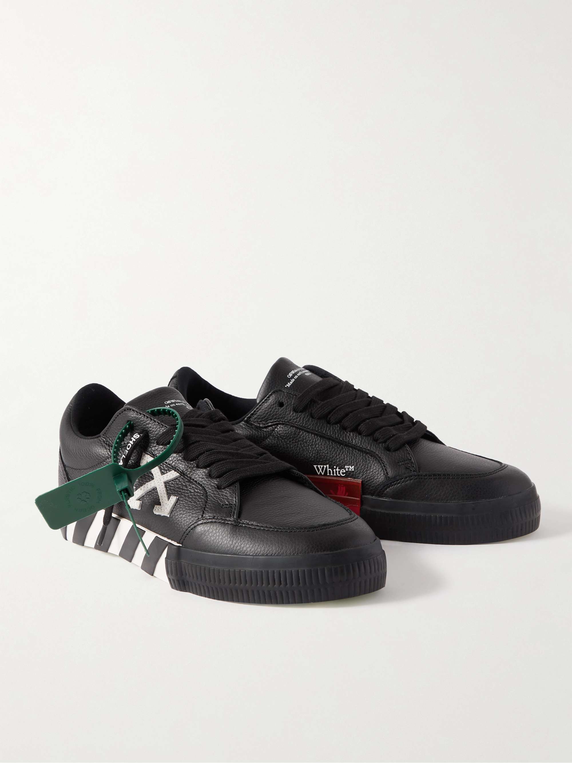 OFF-WHITE Full-Grain Leather Sneakers