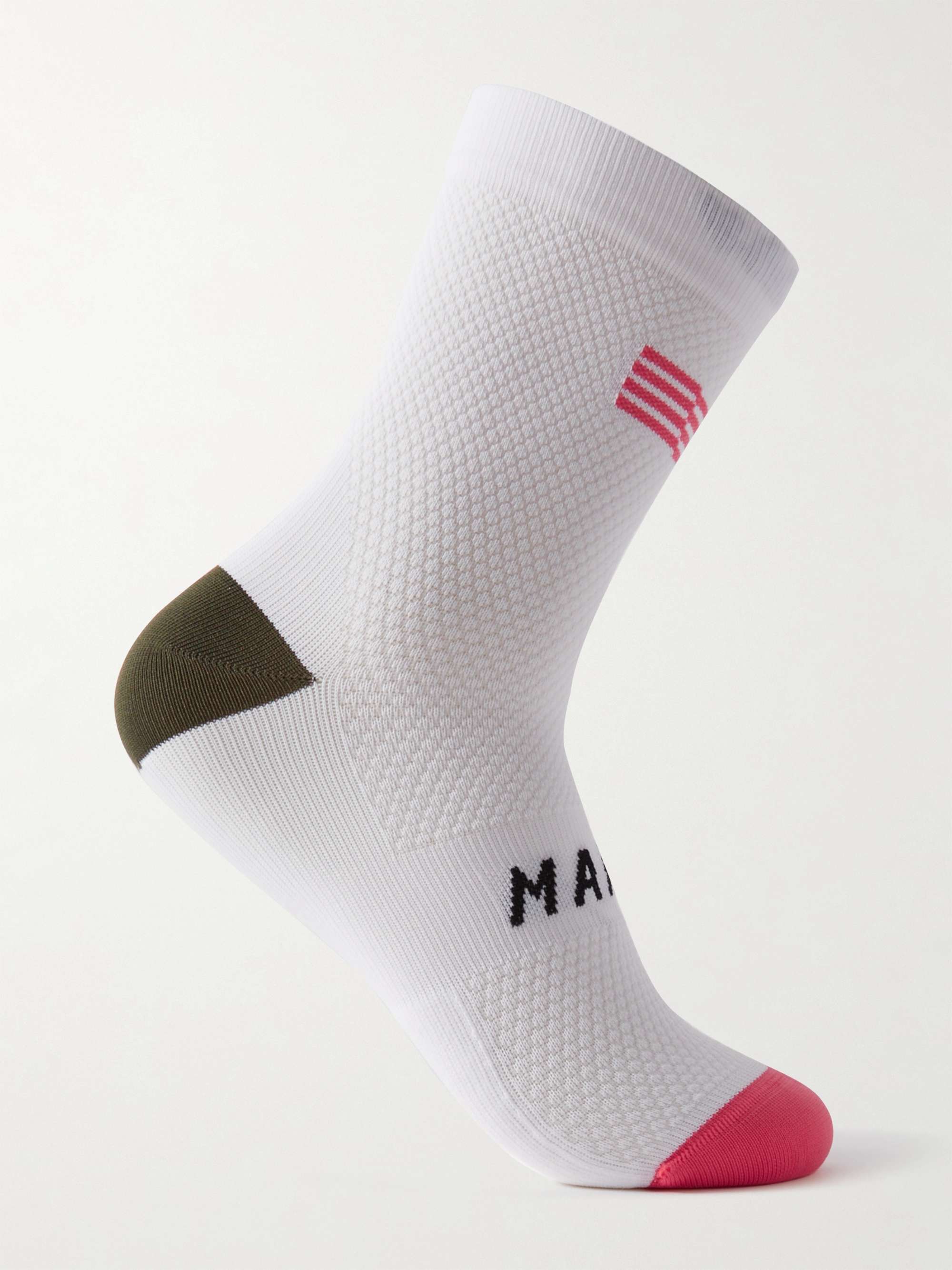 MAAP Flag Colour-Block Stretch-Knit Cycling Socks