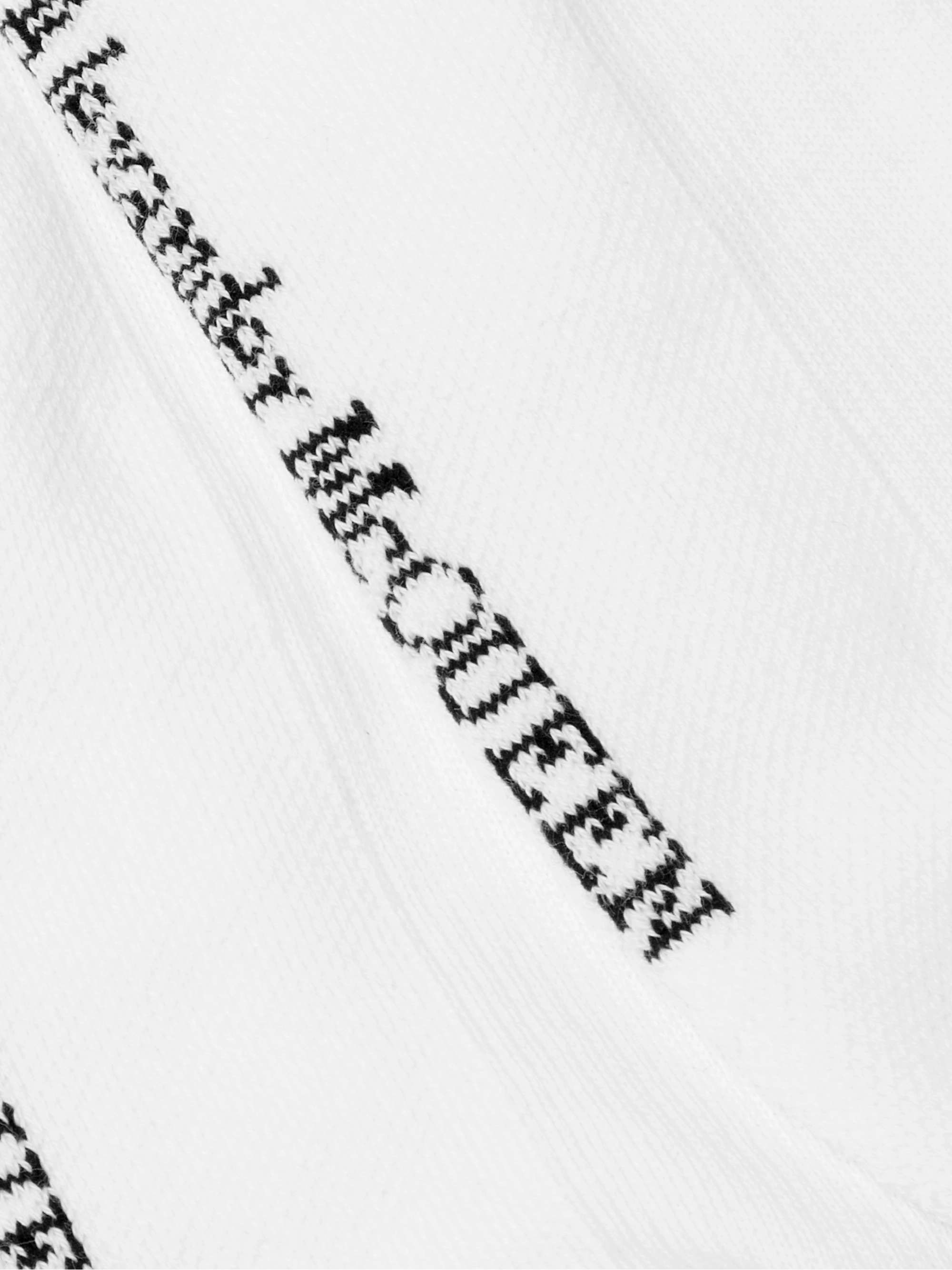 White Logo-Jacquard Cotton-Blend Socks | ALEXANDER MCQUEEN | MR PORTER