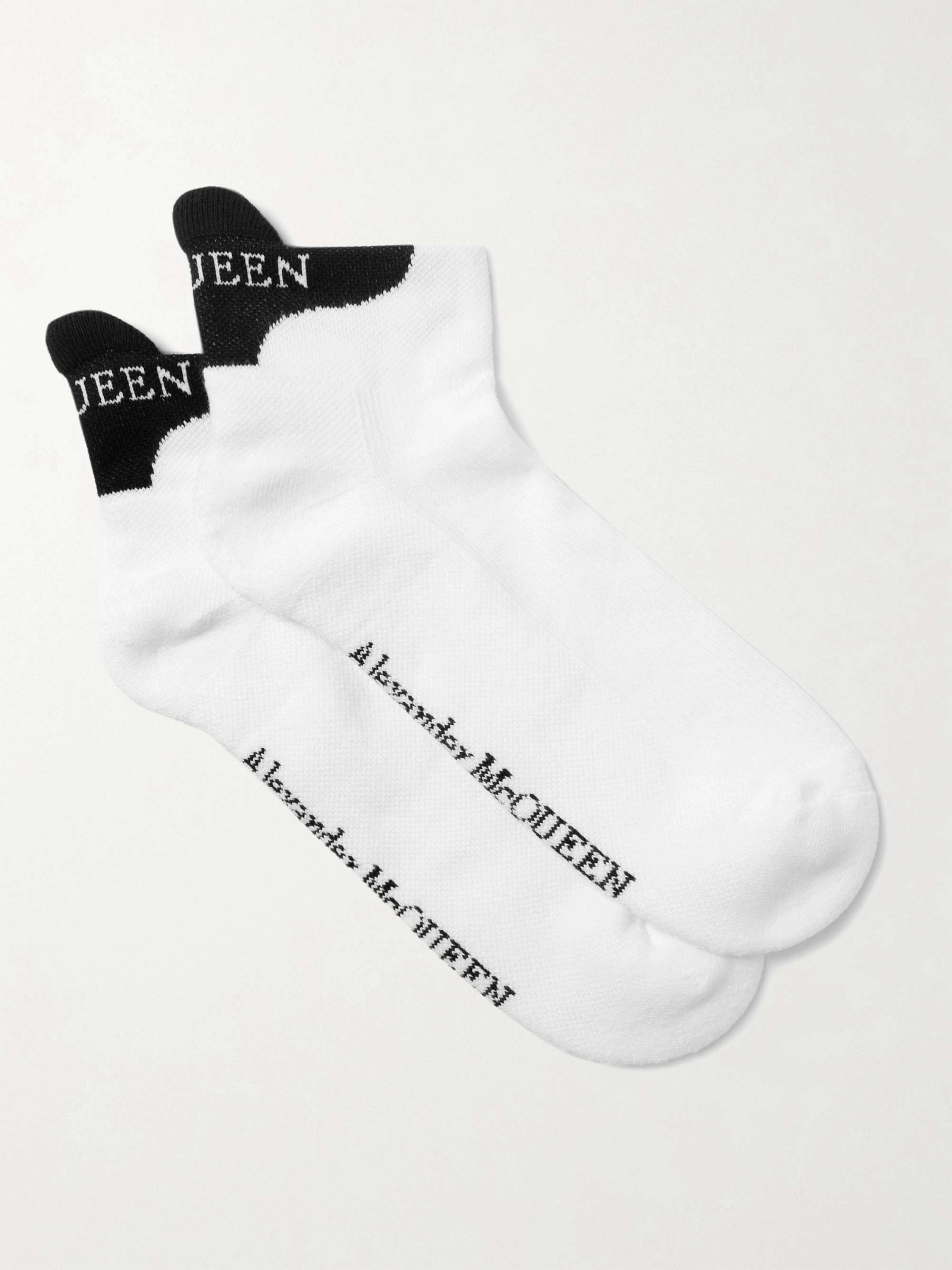 ALEXANDER MCQUEEN Logo-Jacquard Cotton-Blend Socks