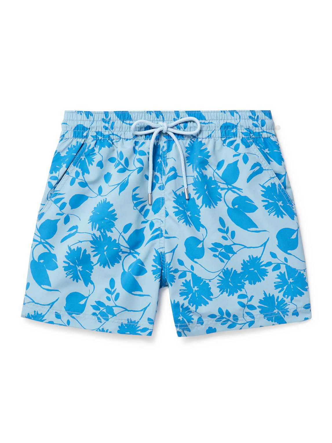 Atalaye Altura Mid-length Printed Recycled Swim Shorts In Blue