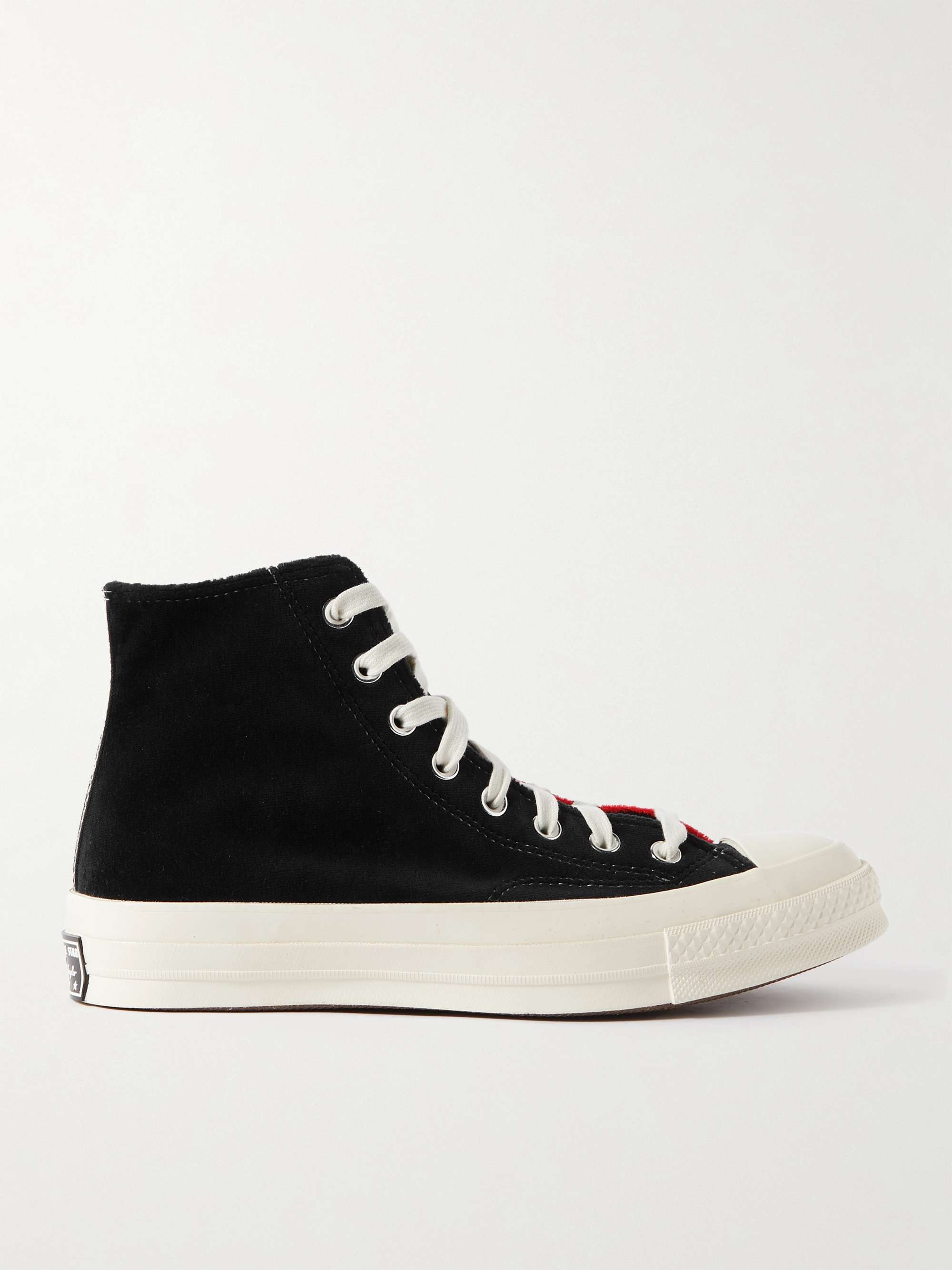 CONVERSE + Beyond Retro Chuck 70 Upcycled Two-Tone Velvet High-Top Sneakers