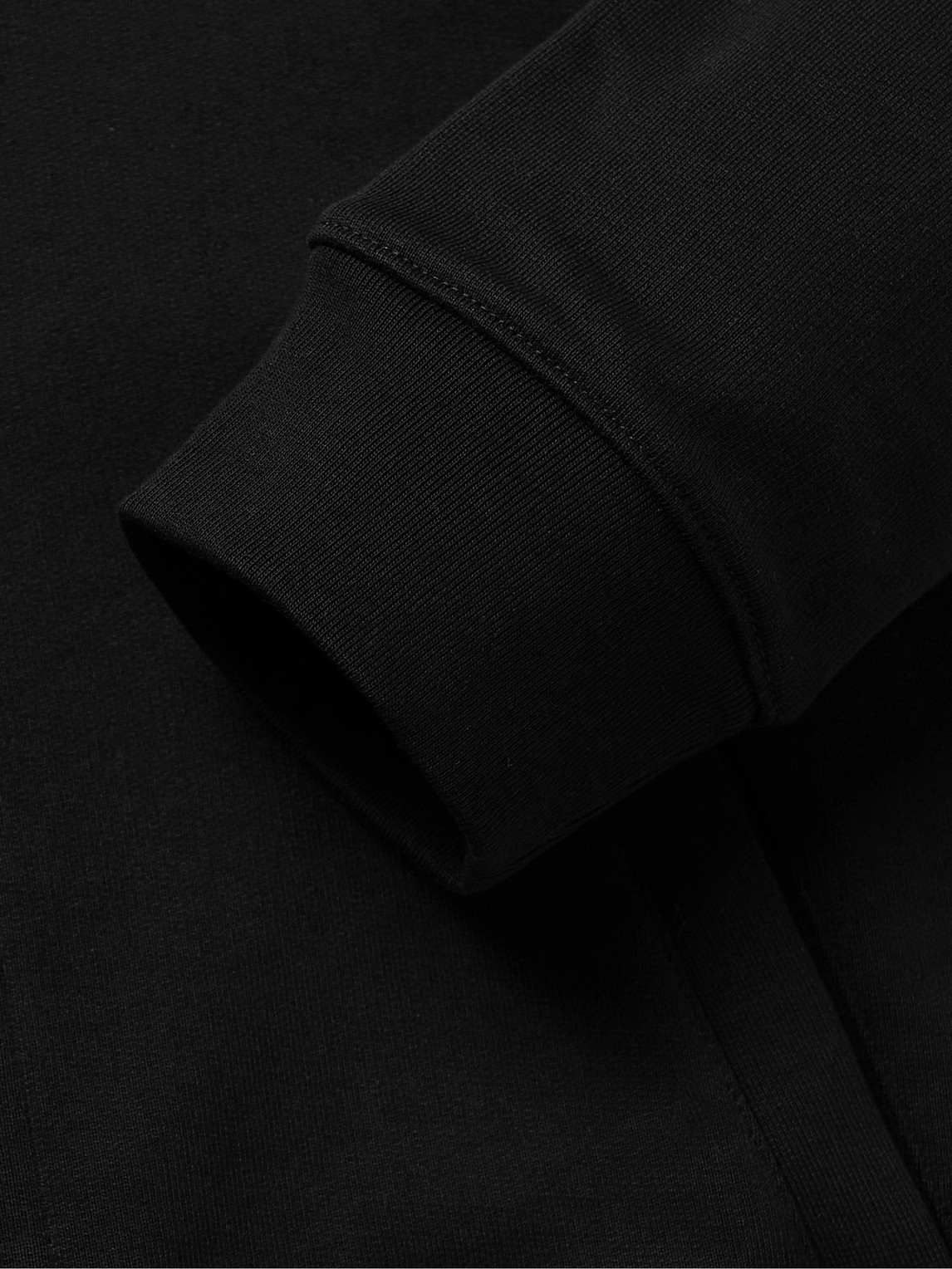 Shop Handvaerk Pima Cotton-jersey Bomber Jacket In Black