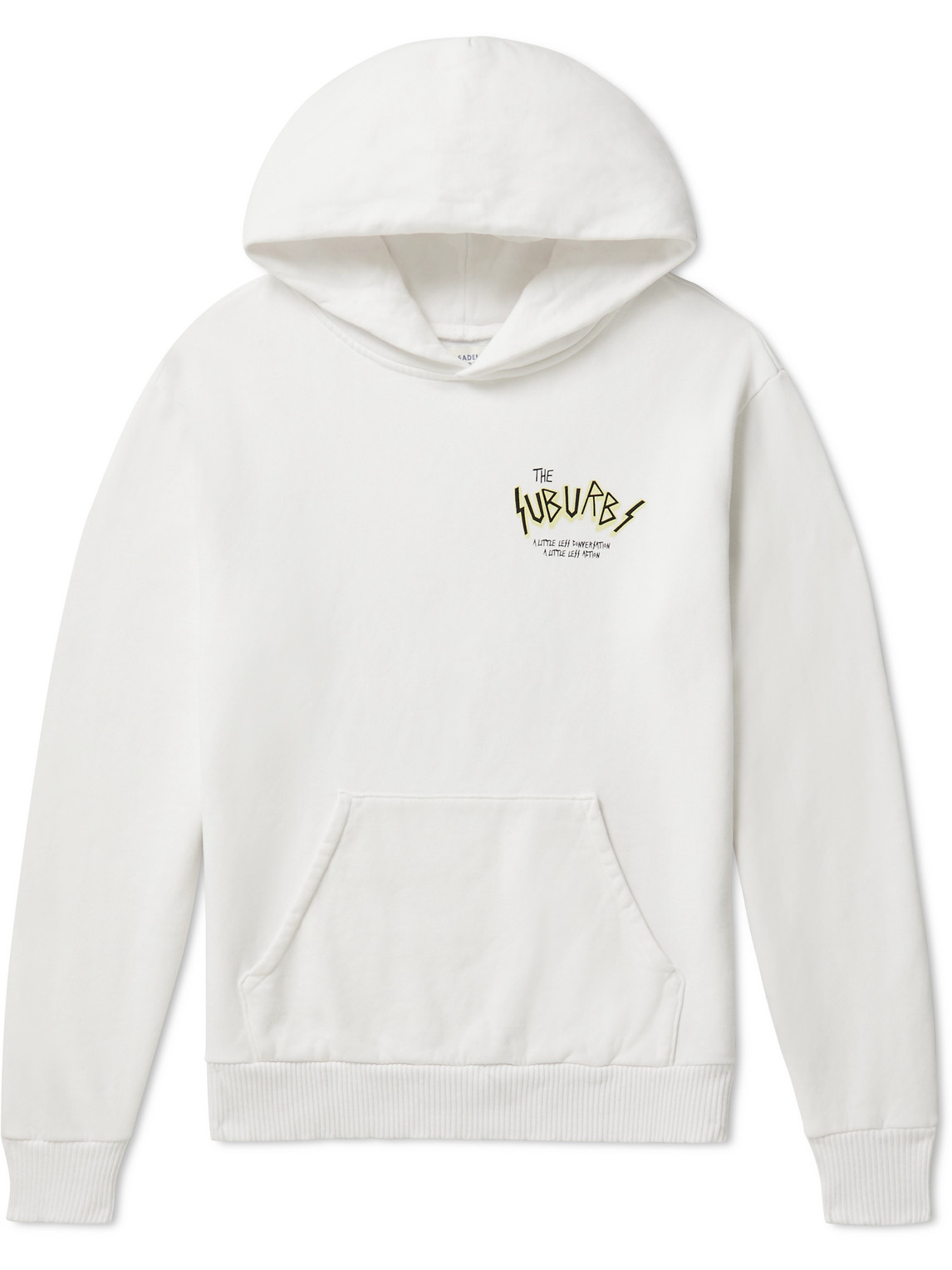 Pasadena Leisure Club The Suburbs Printed Cotton-jersey Hoodie In White