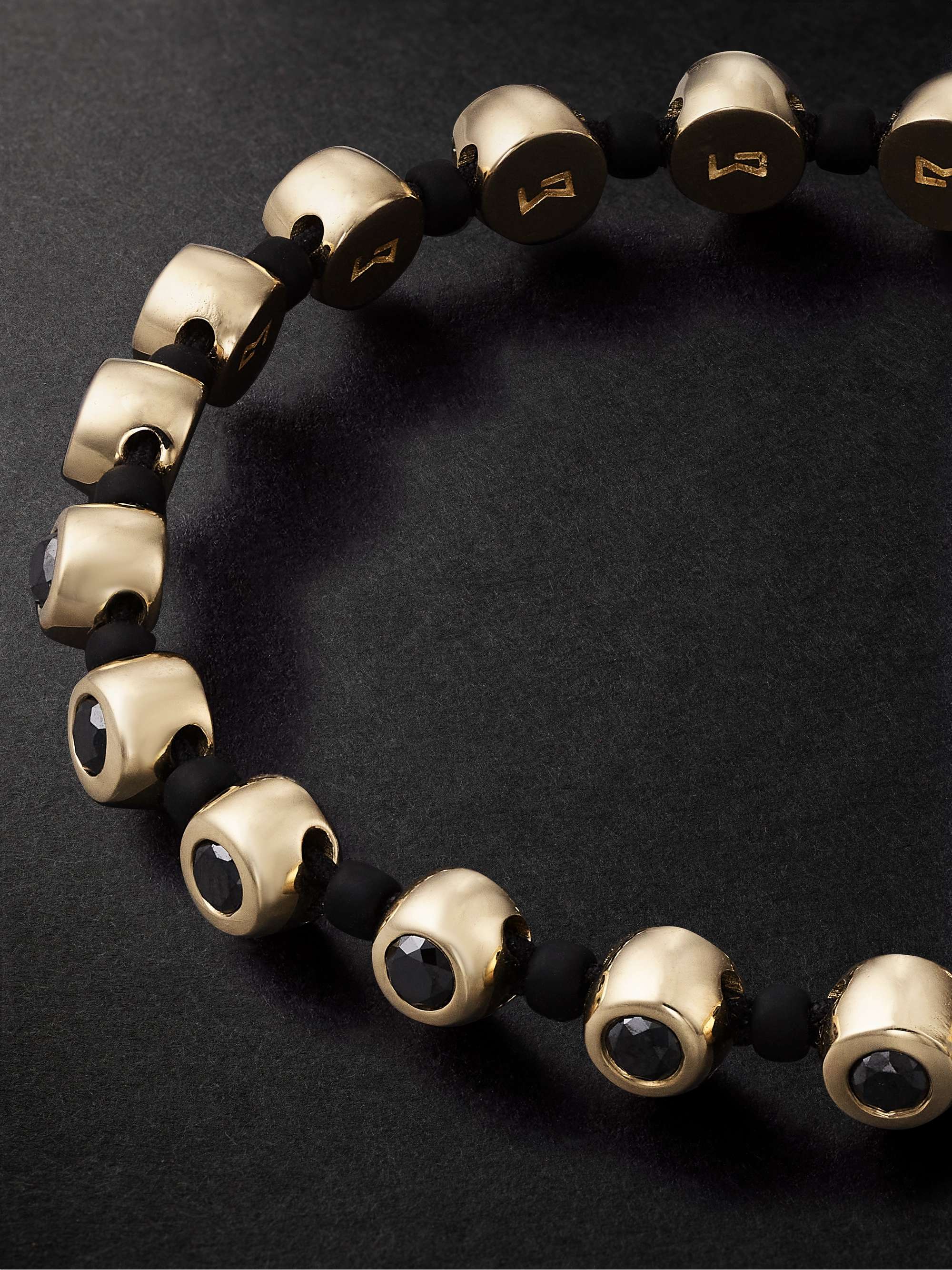 LUIS MORAIS Gold, Diamond and Bead Bracelet