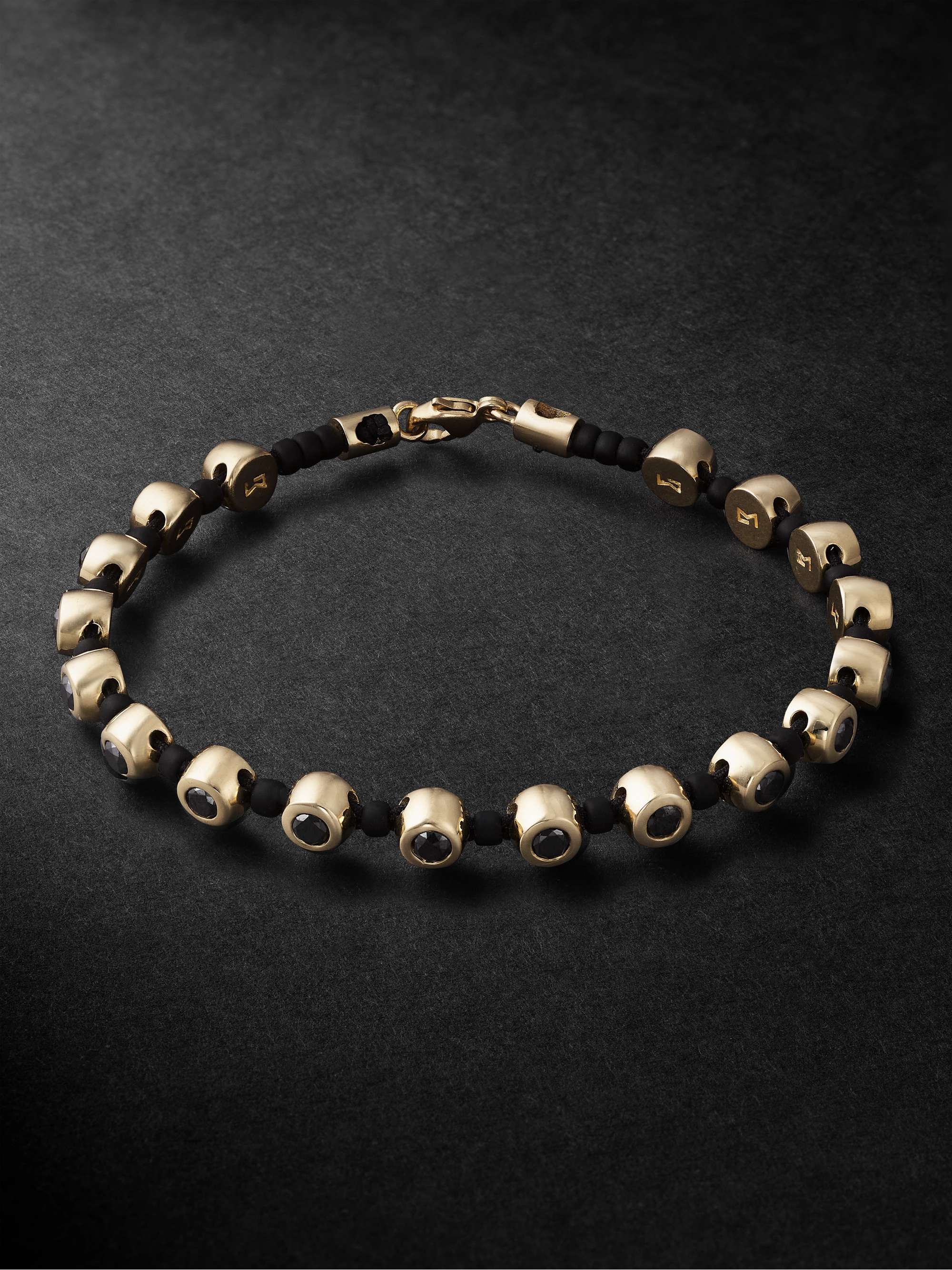 LUIS MORAIS Gold, Diamond and Bead Bracelet
