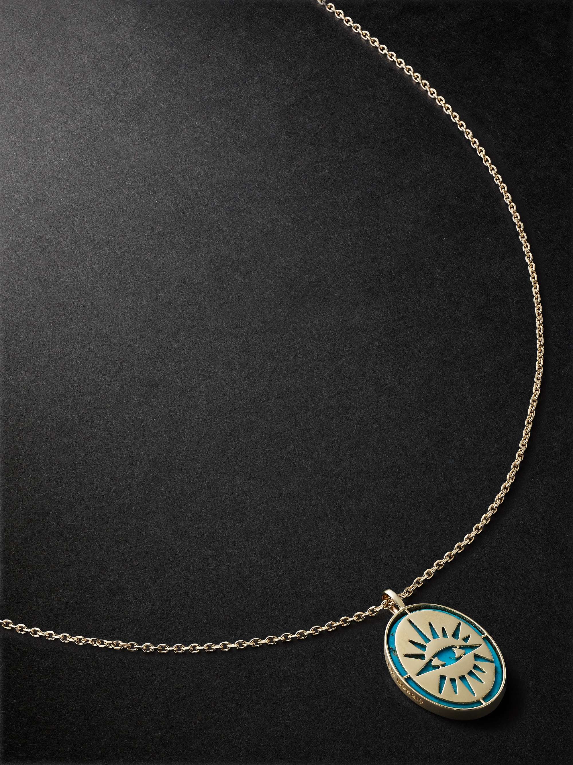 LUIS MORAIS The Good Times Gold and Turquoise Necklace