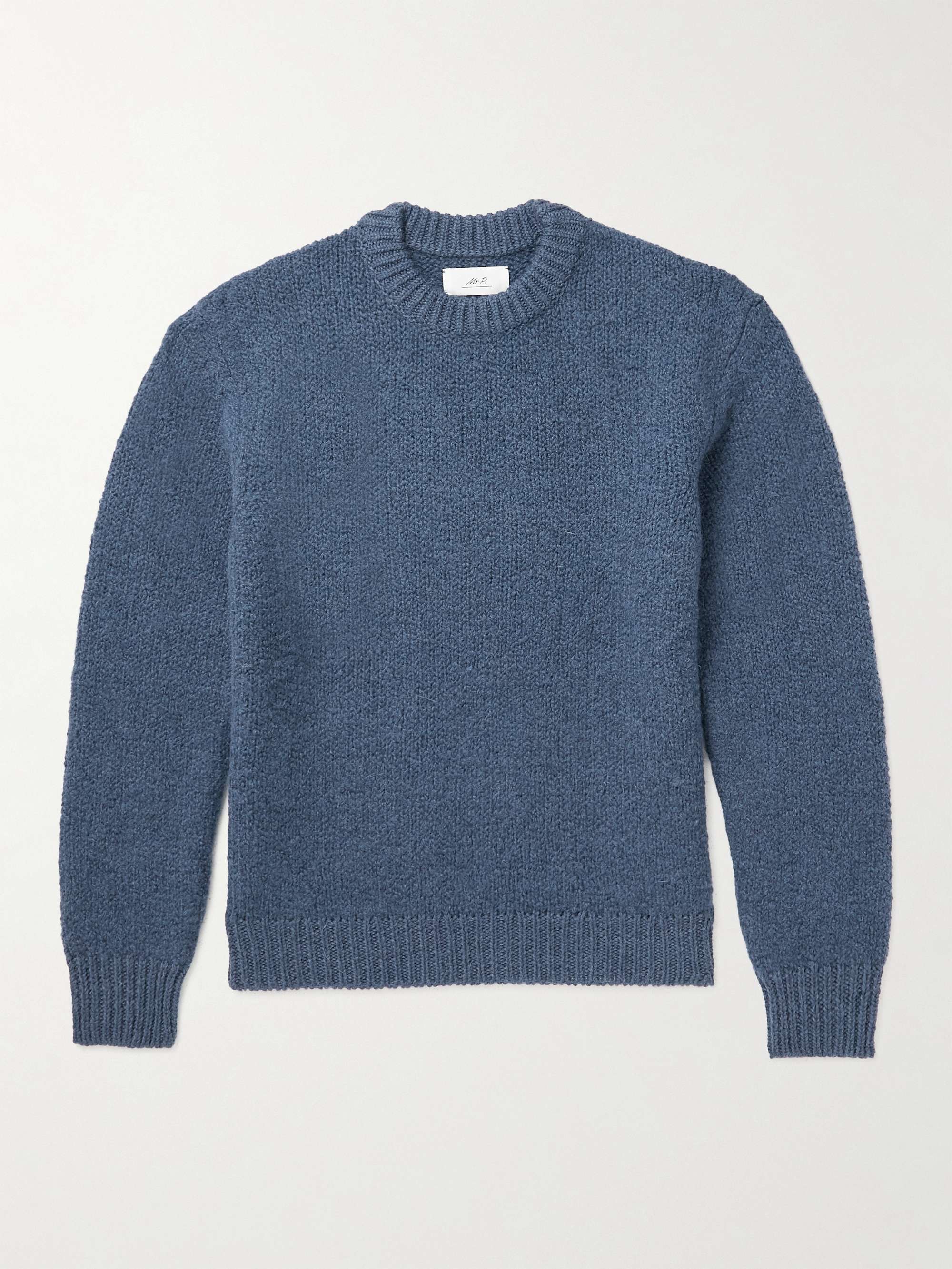 Blue Ribbed Wool and Alpaca-Blend Sweater | MR P. | MR PORTER