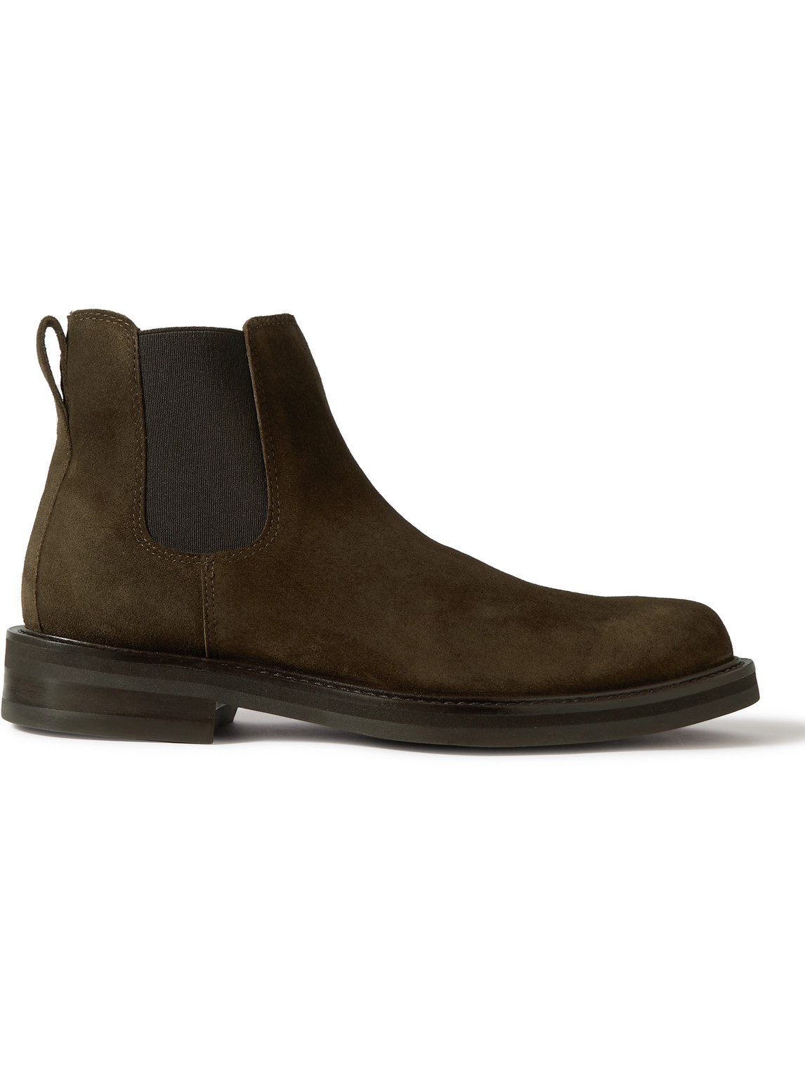 Mr P. Olie Suede Chelsea Boots In Green