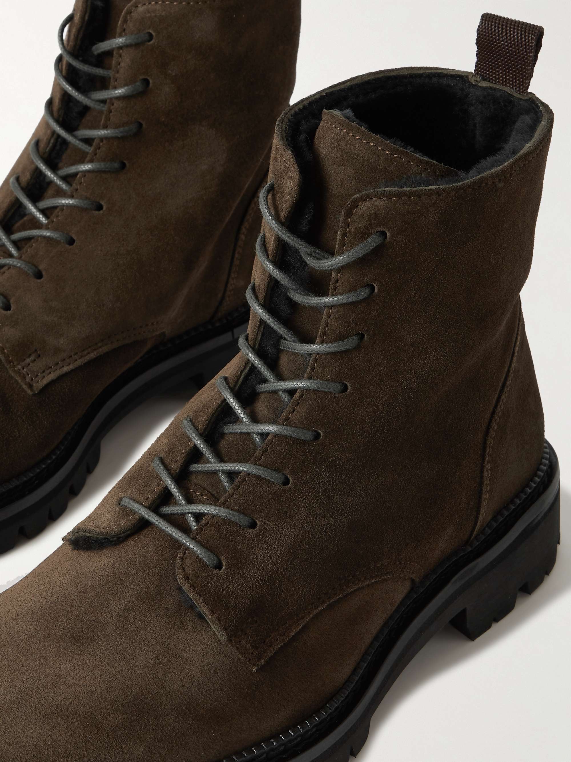 Green Jacques Suede Lace-Up Boots | MR P. | MR PORTER