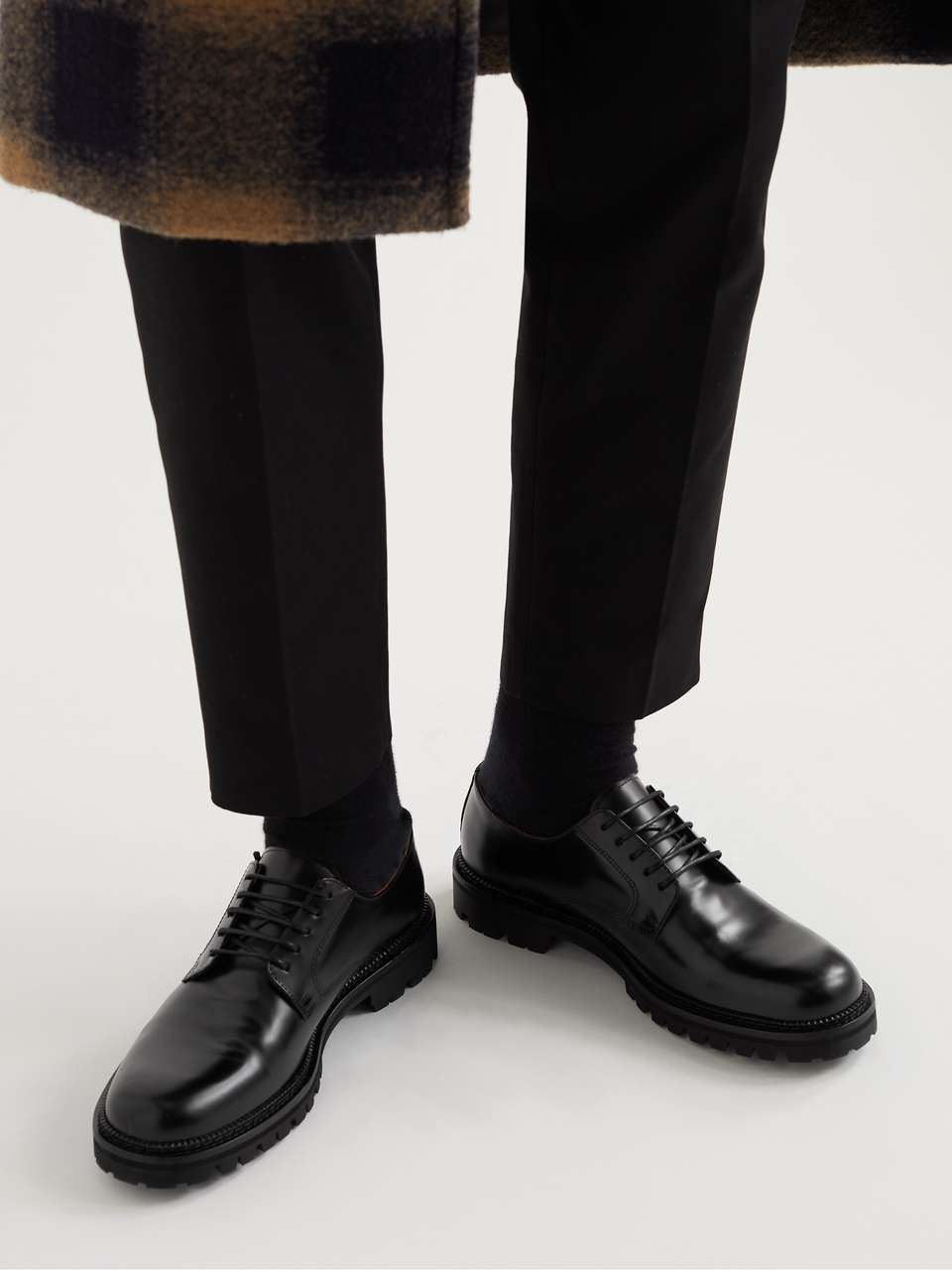 Black Jacques Leather Derby Shoes | MR P. | MR PORTER