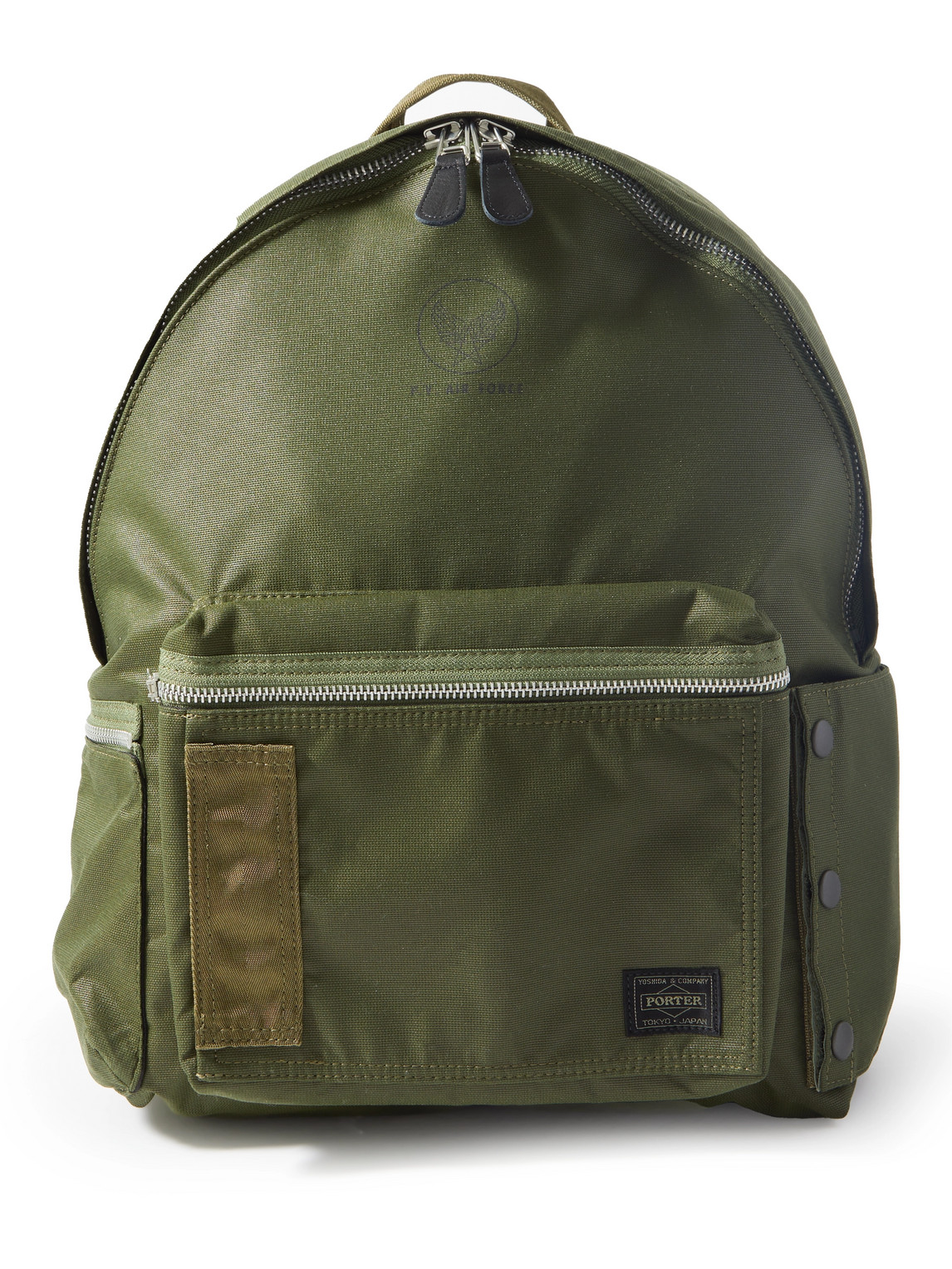 Porter, Yoshida & Co Flying Ace Webbing-trimmed Nylon Backpack In Green