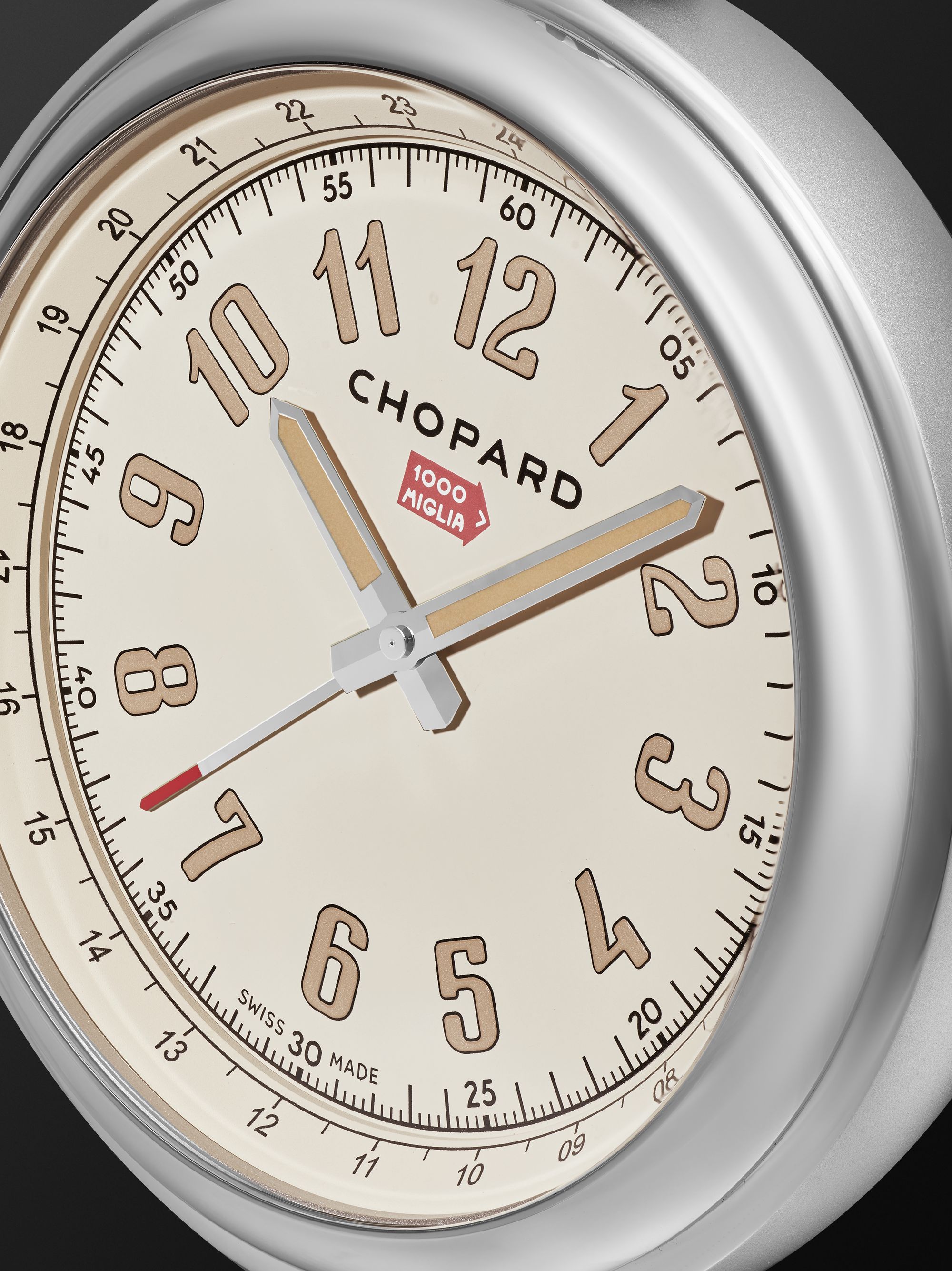 CHOPARD Classic Racing Silver Table Clock, Ref. No. 95020-0124