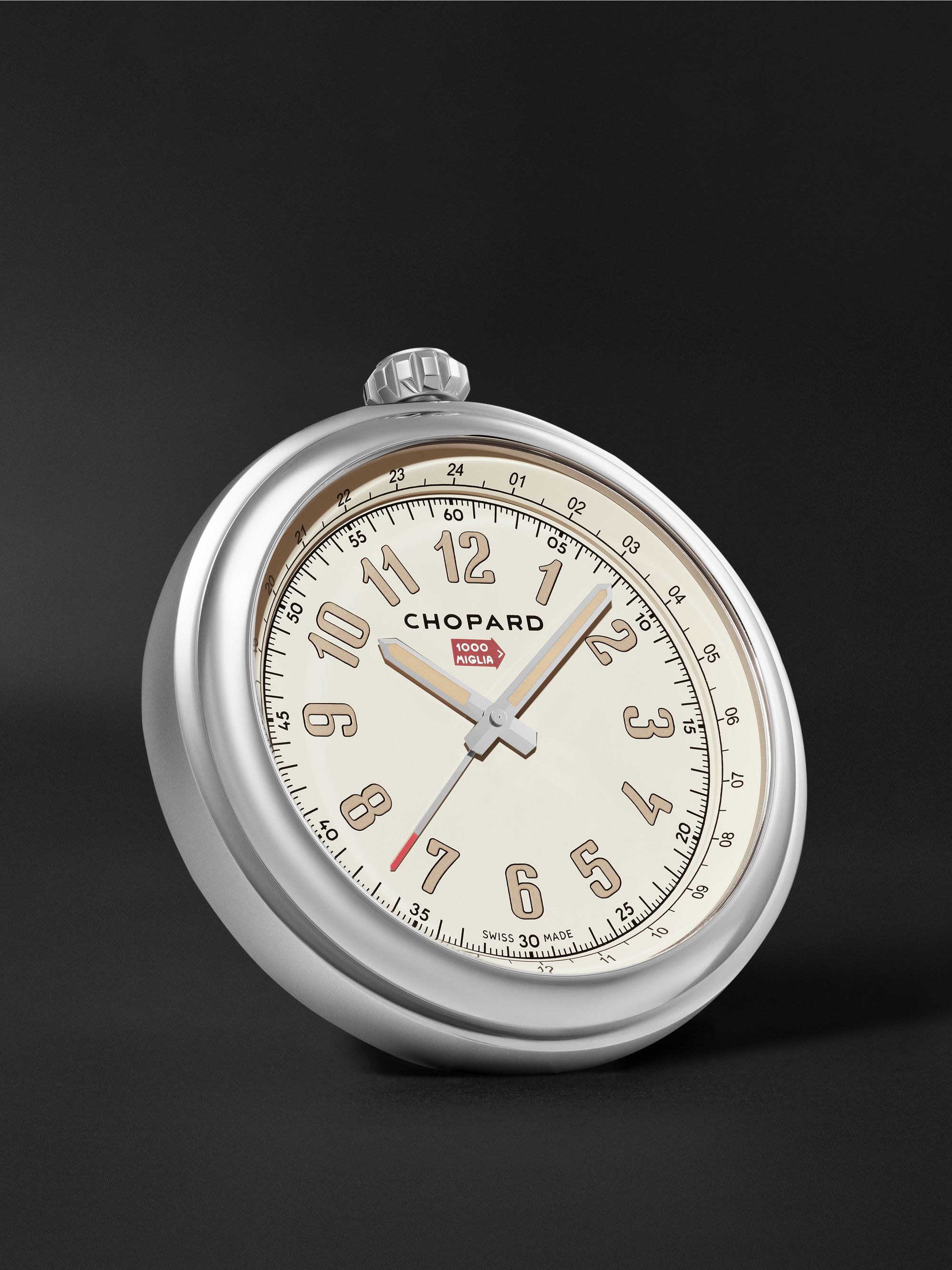 CHOPARD Classic Racing Silver Table Clock, Ref. No. 95020-0124