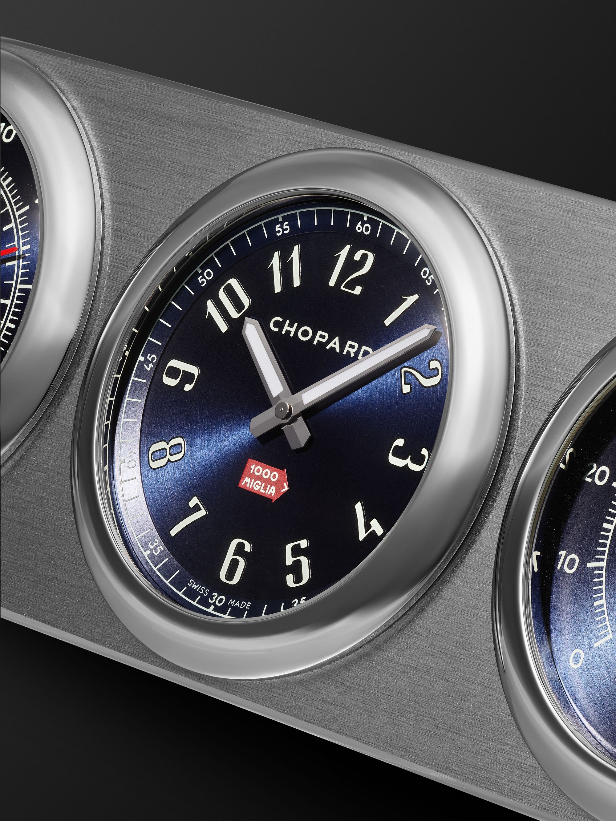 CHOPARD Classic Racing Dashboard Palladium-Plated Table Clock, Ref. No. 95020-0111