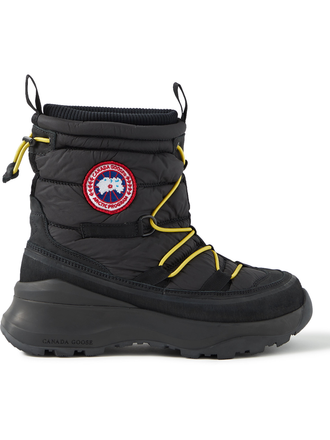 Canada Goose Toronto Suede-Trimmed Quilted Shell Boots