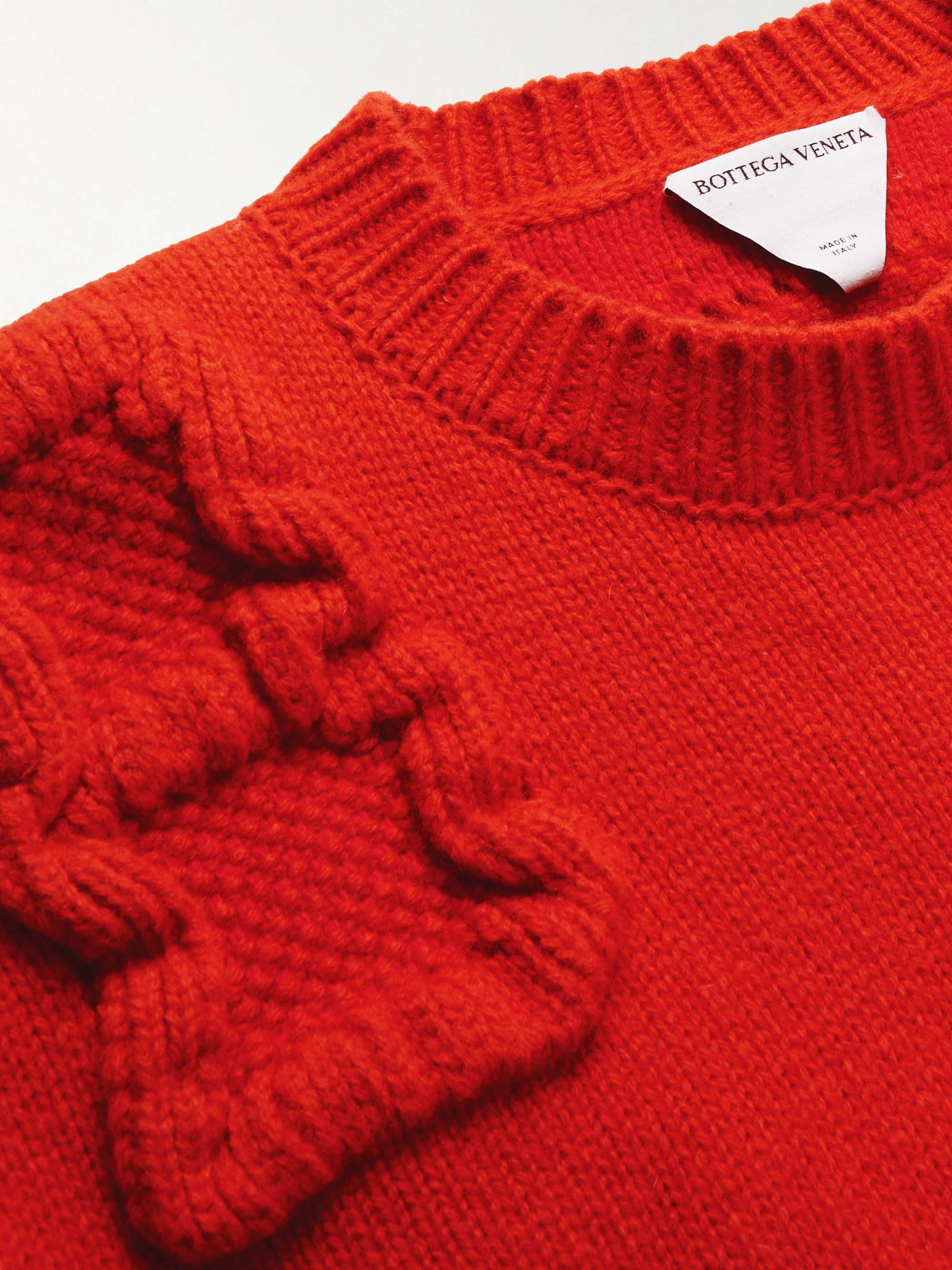 BOTTEGA VENETA Logo-Intarsia Wool-Blend Sweater