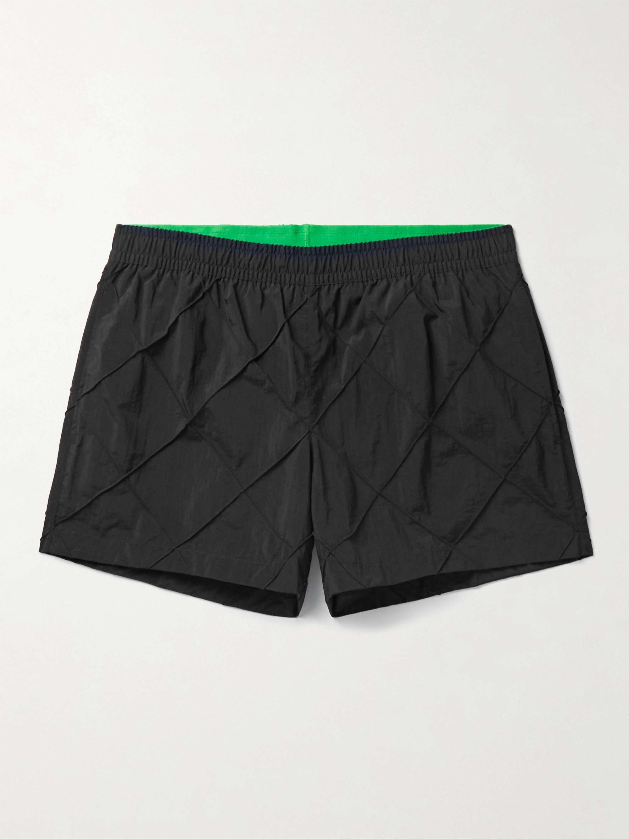BOTTEGA VENETA Slim-Fit Short-Length Intrecciato Swim Shorts