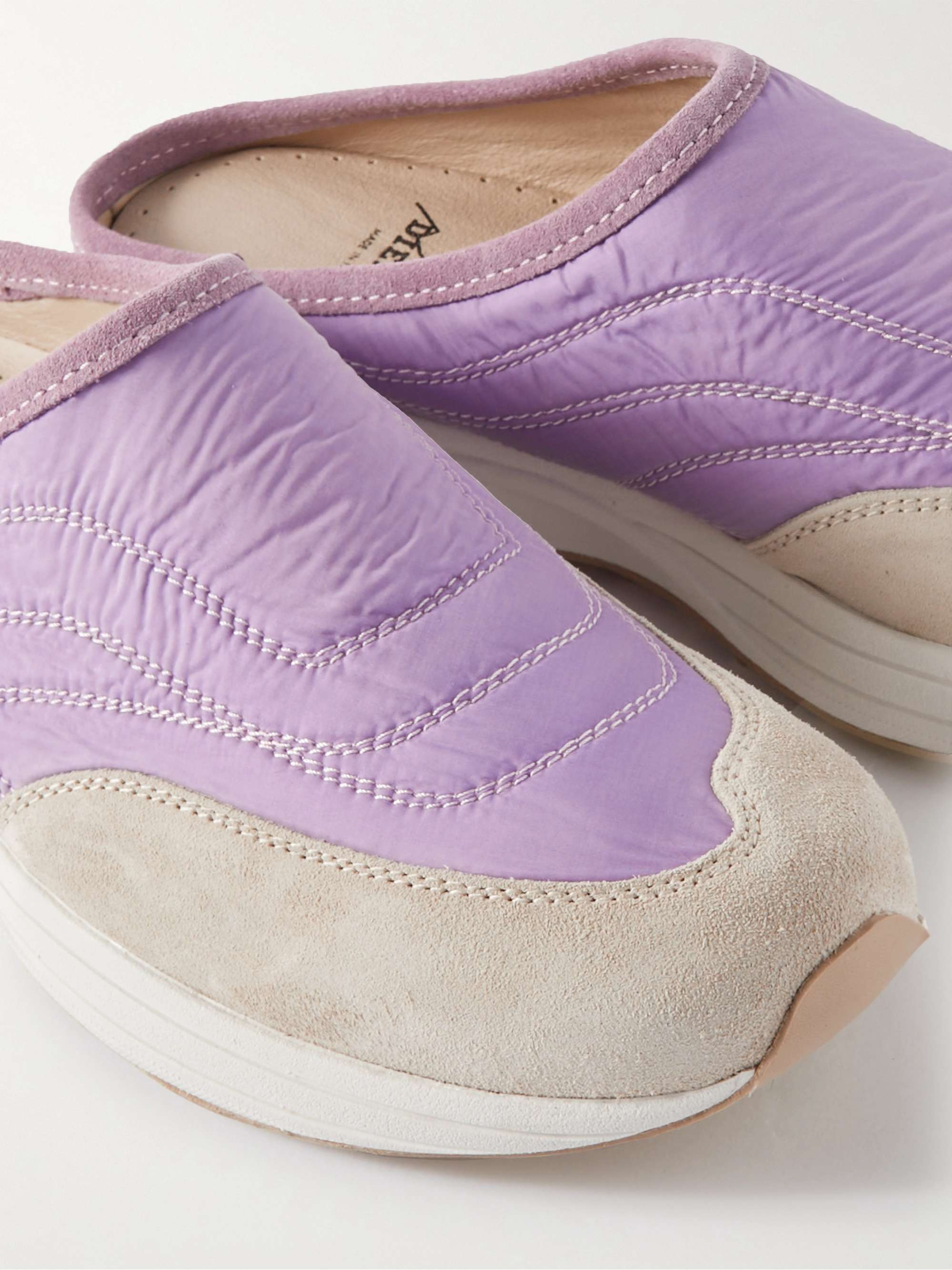 DIEMME Maggiore Slip-On Suede-Trimmed Nylon Sneakers