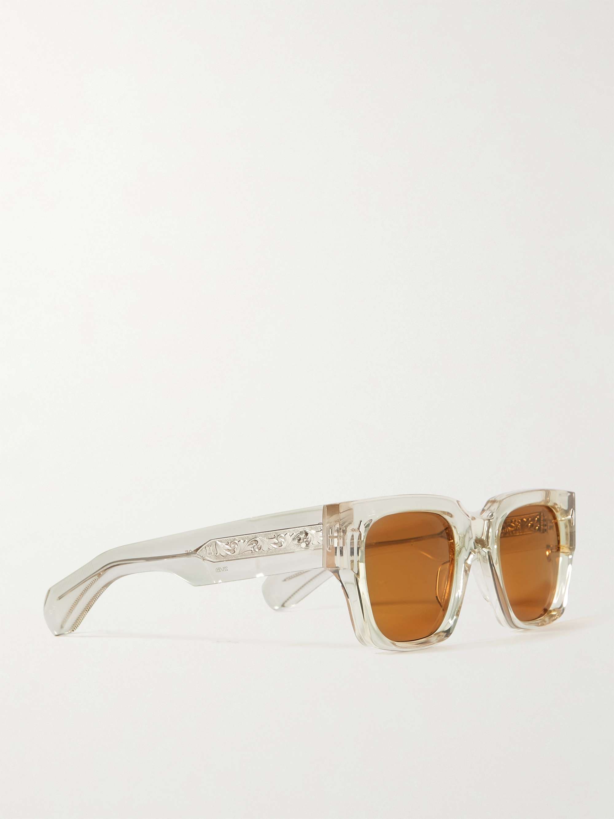 JACQUES MARIE MAGE + Squarzi Enzo Square-Frame Acetate Sunglasses