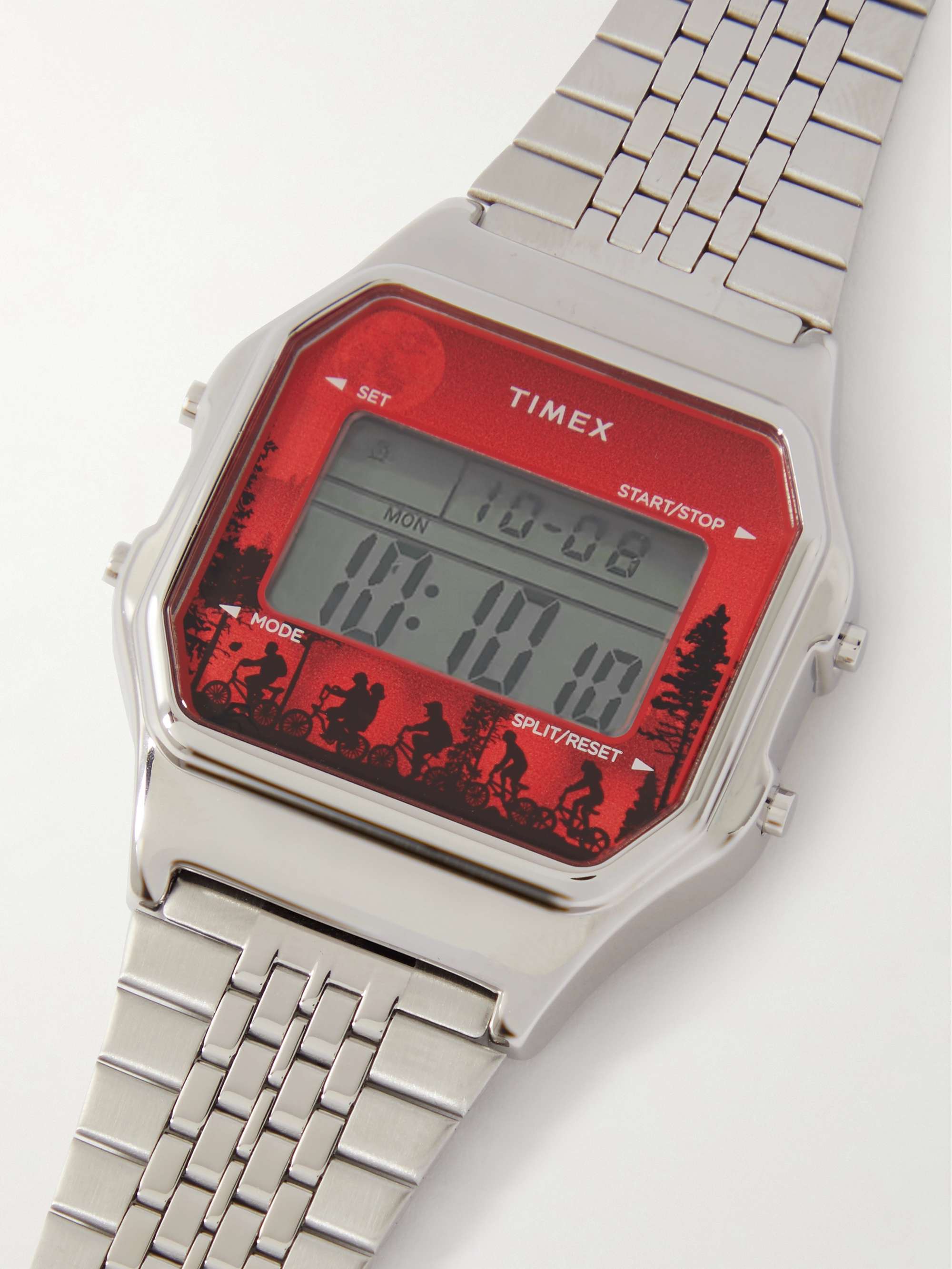 TIMEX + Stranger Things T80 34mm Stainless Steel Watch