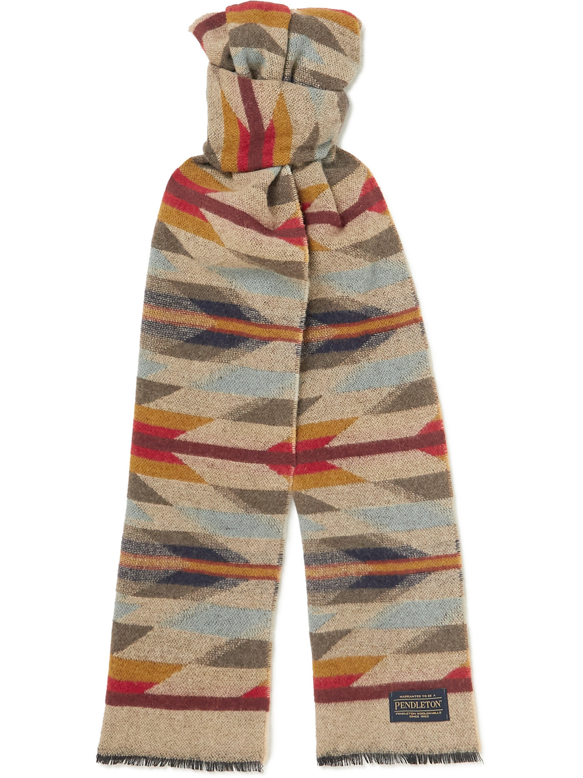 Pendleton Jacquard-knit Wool Scarf In Multi