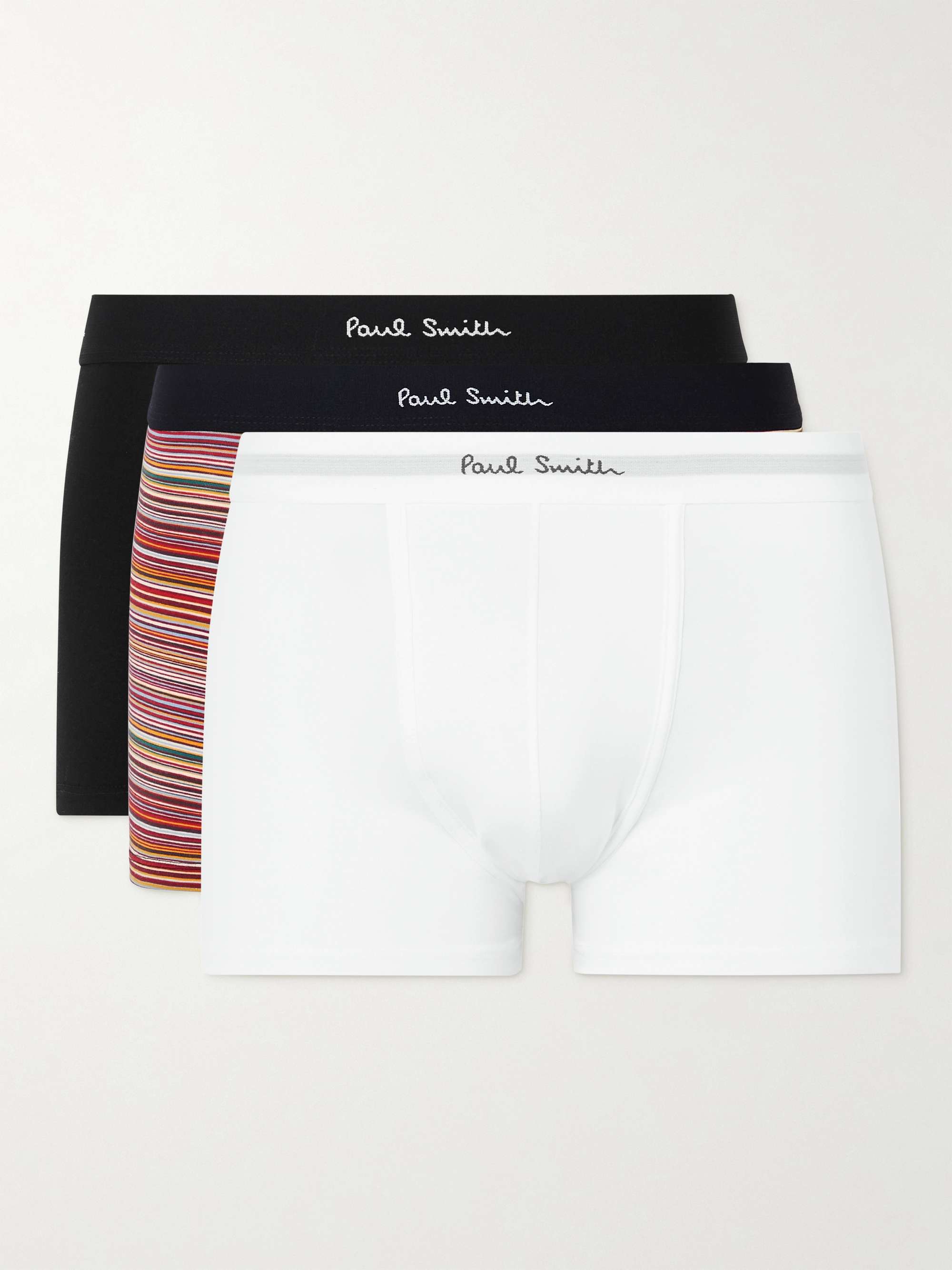 폴 스미스 박서 팬티 남성 속옷 3팩 (선물 추천) Paul Smith Three-Pack Stretch-Cotton Jersey Boxer Briefs,Multi
