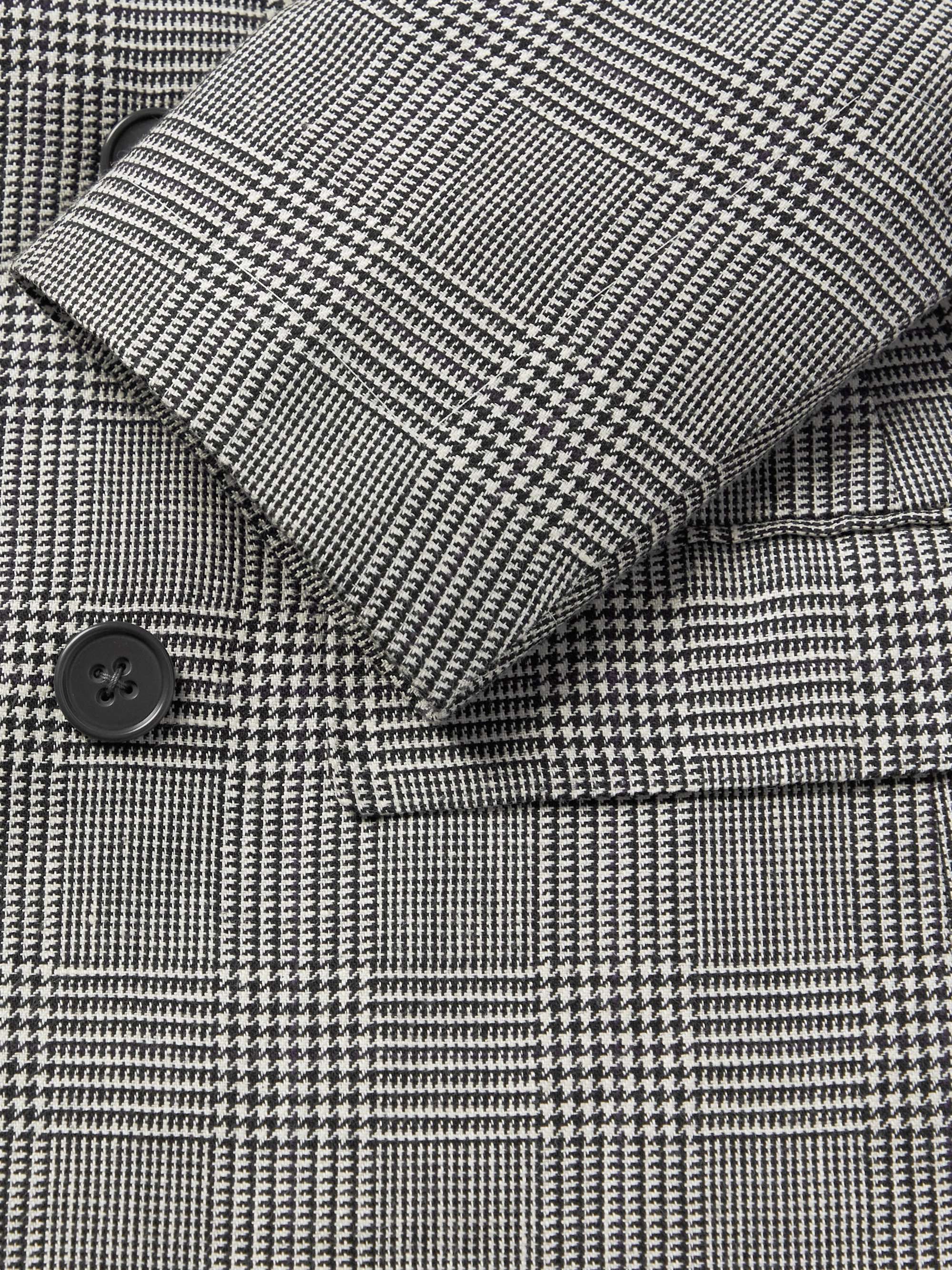 RALPH LAUREN PURPLE LABEL Kent Double-Breasted Prince of Wales Checked Wool Suit Jacket