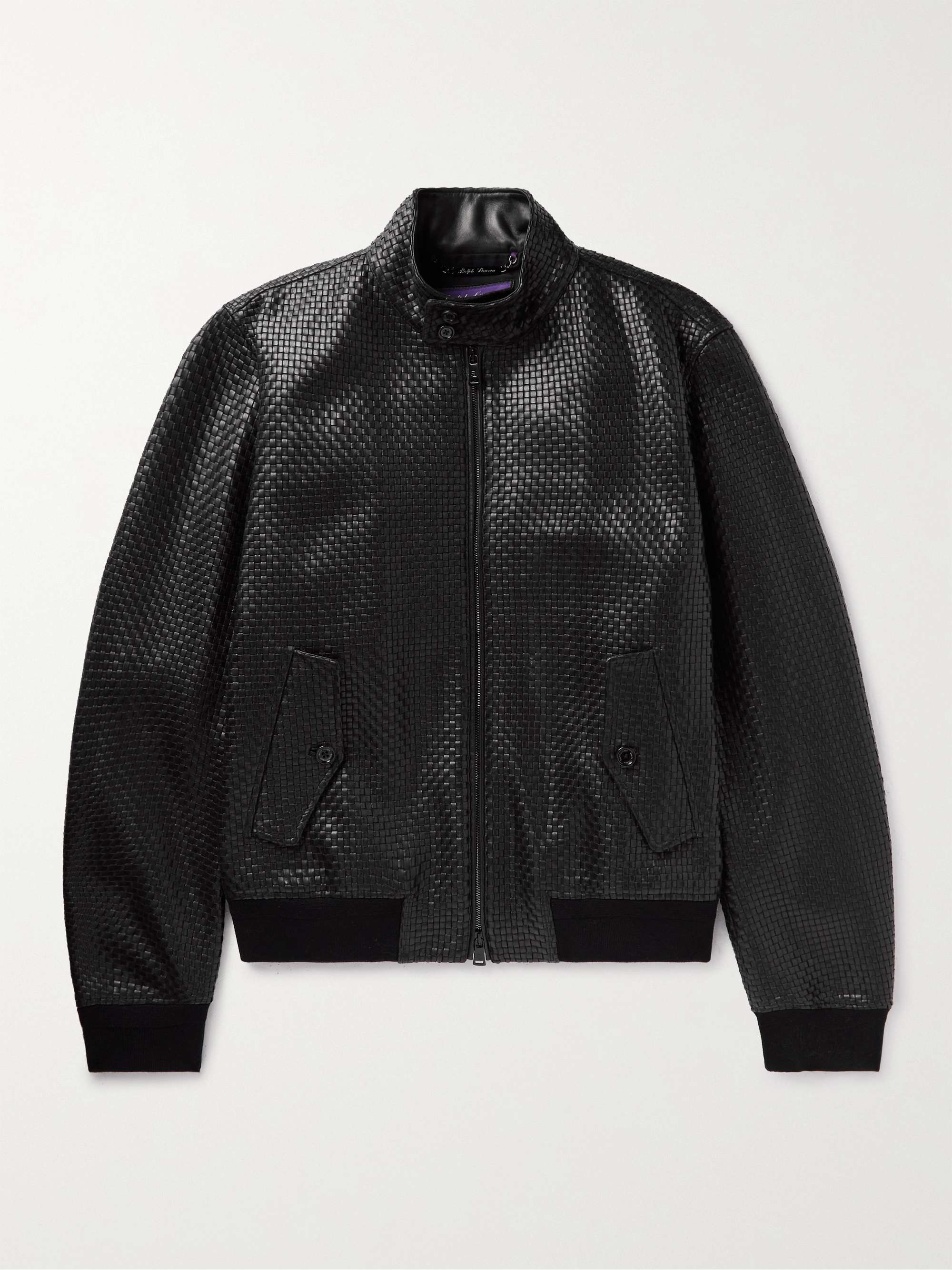 mrporter.com | Torrence Woven Leather Bomber Jacket