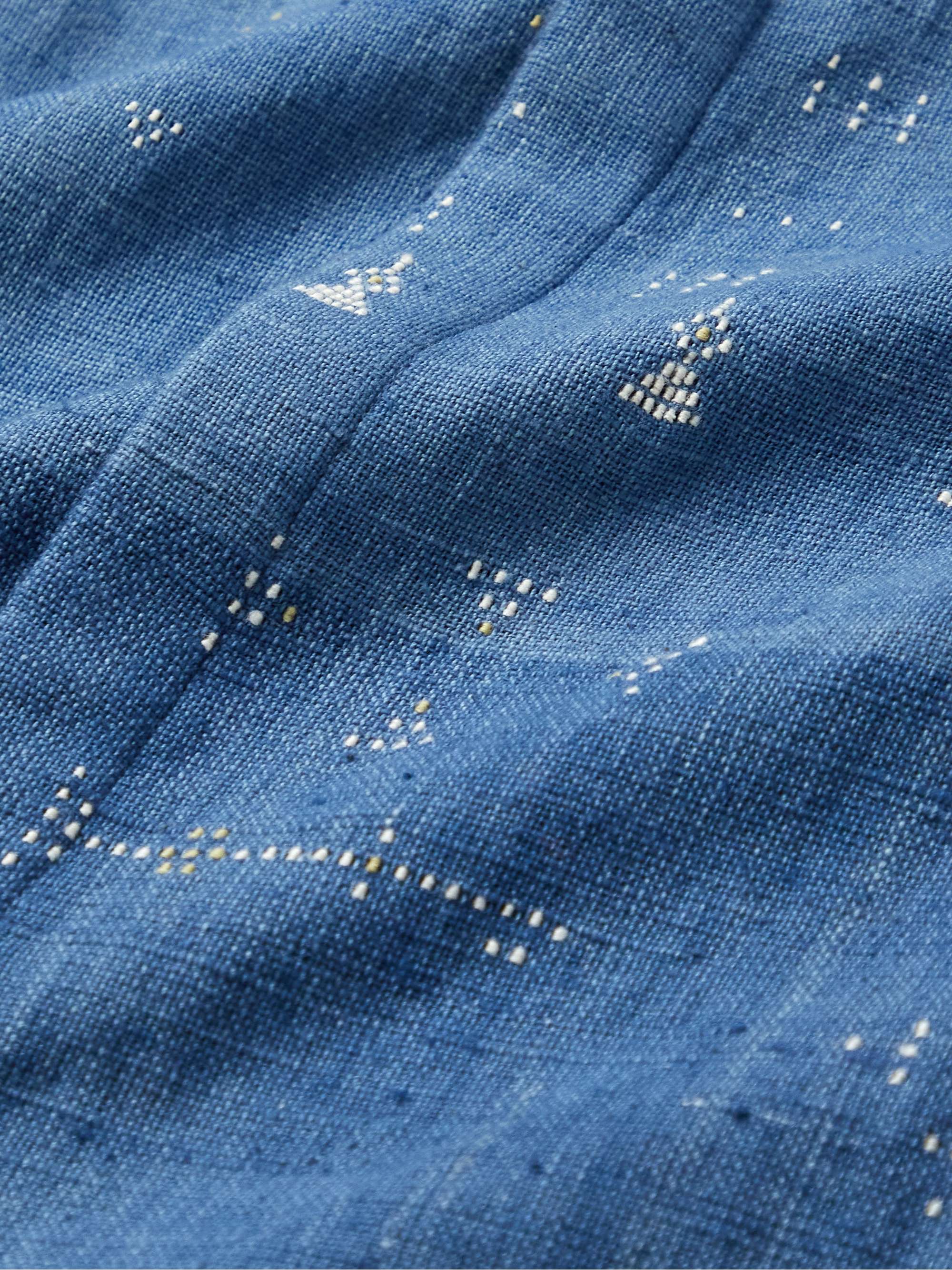 11.11/ELEVEN ELEVEN Embroidered Organic Cotton Shirt