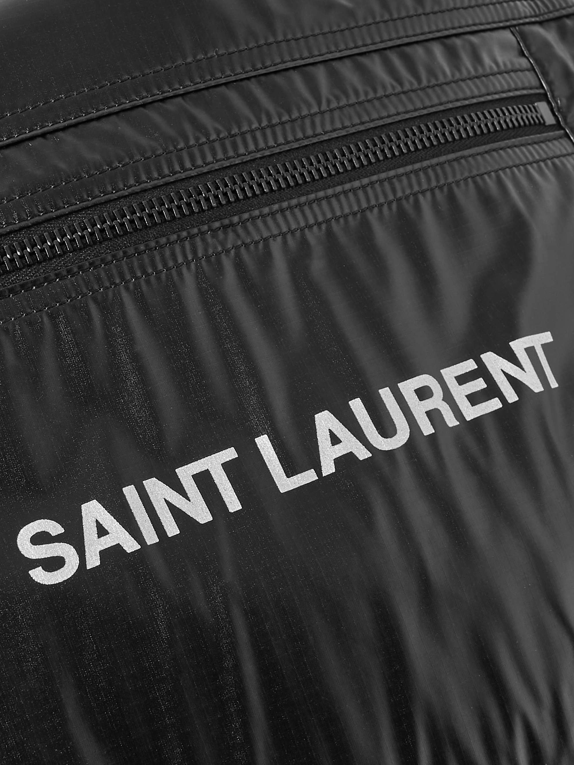 SAINT LAURENT NUXX Logo-Print Nylon-Ripstop Backpack