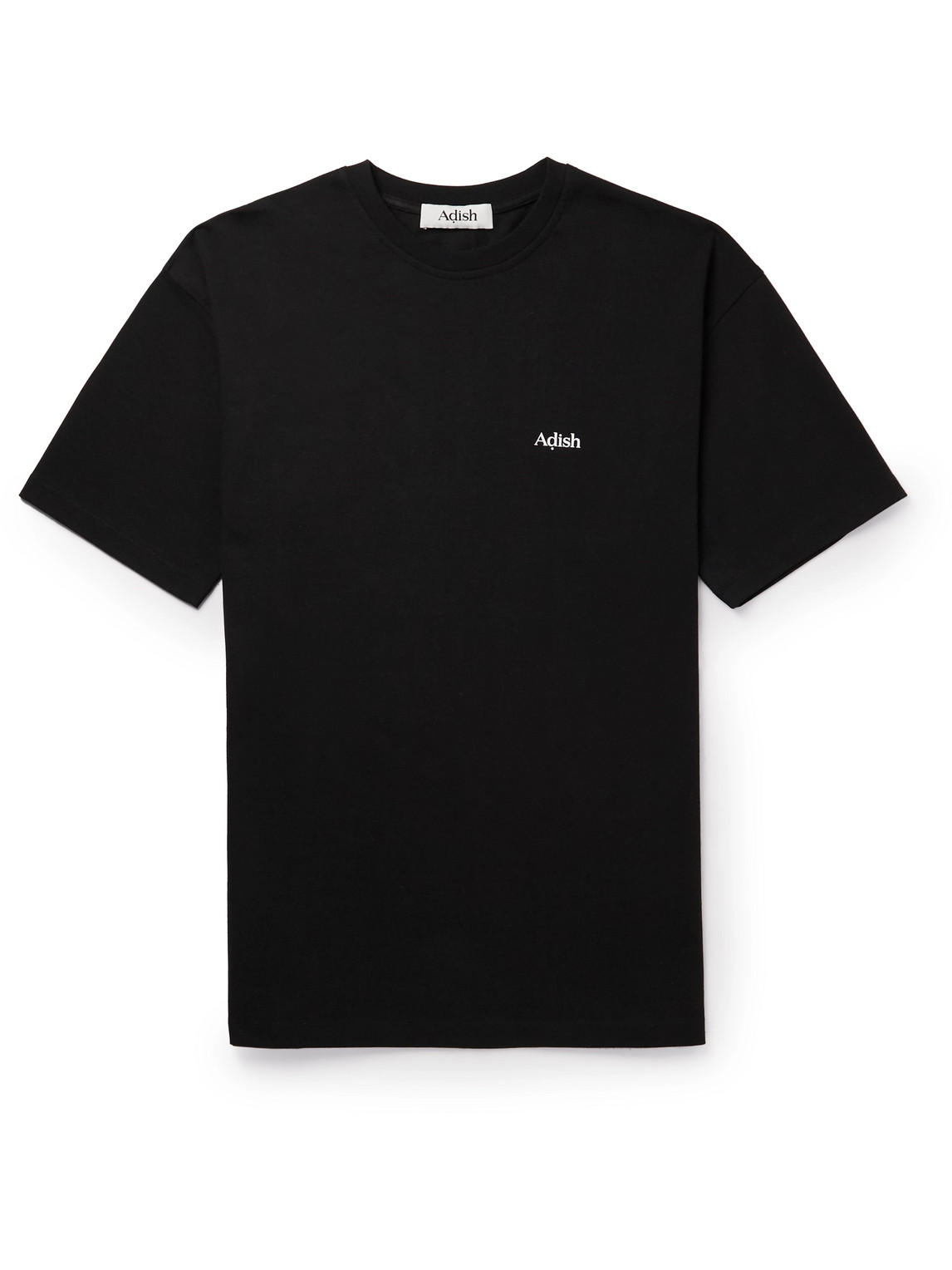 Adish Logo-print Cotton-jersey T-shirt In Black