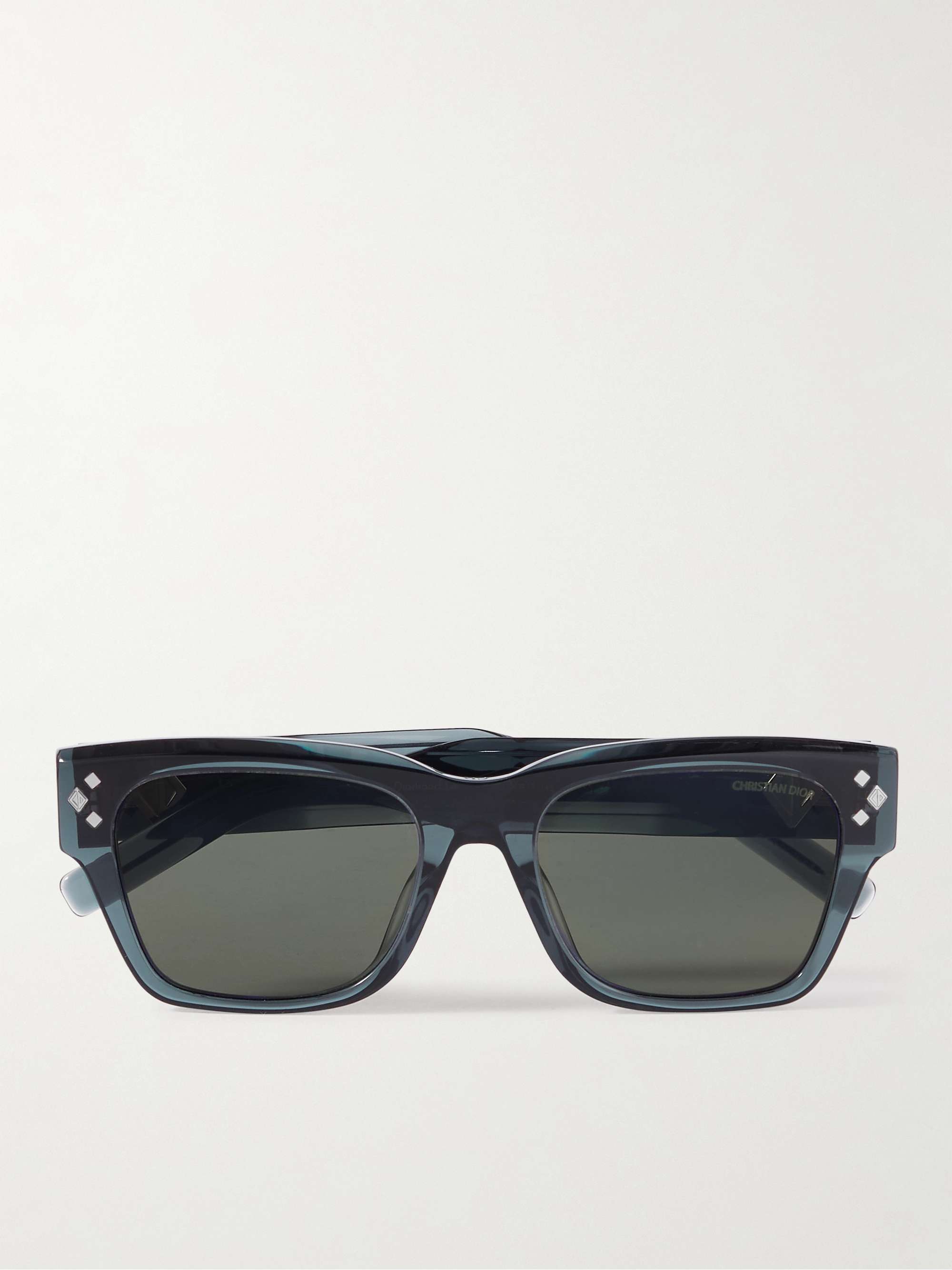 Blue CD Diamond S21 D-Frame Acetate and Silver-Tone Sunglasses | DIOR ...