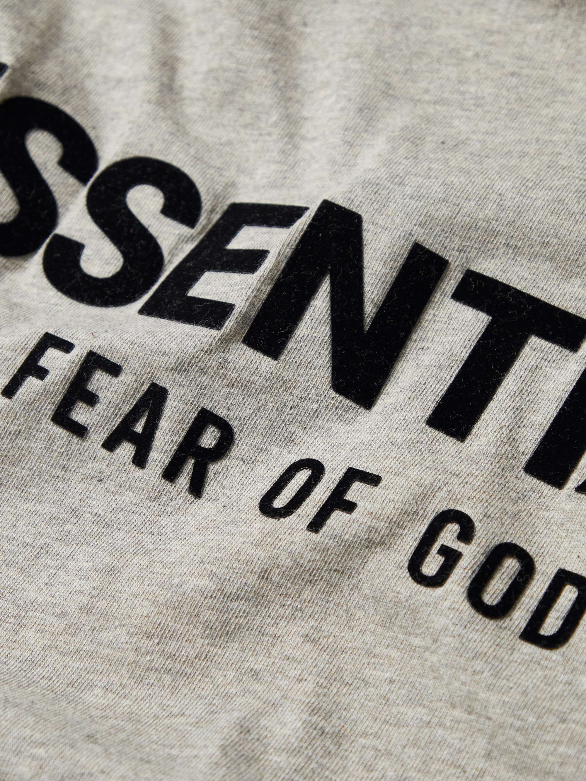 FEAR OF GOD ESSENTIALS Logo-Flocked Cotton-Jersey T-Shirt