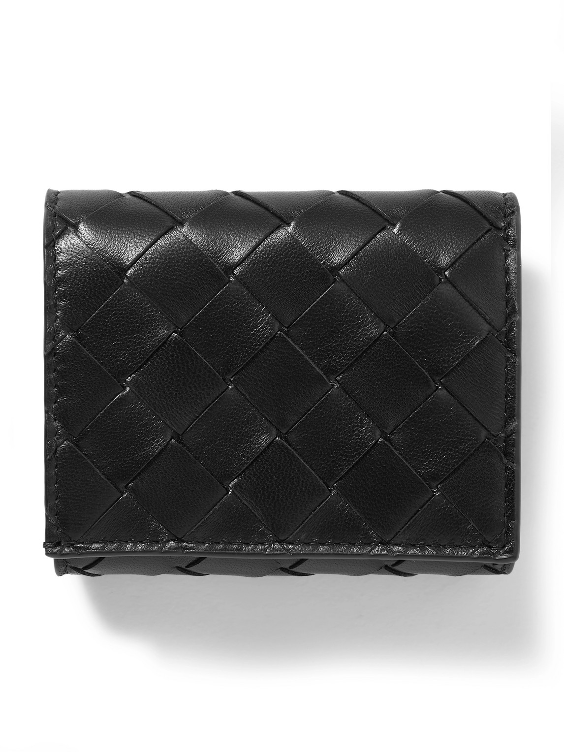 Bottega Veneta Convertible Tri-Fold Intrecciato Leather Wallet