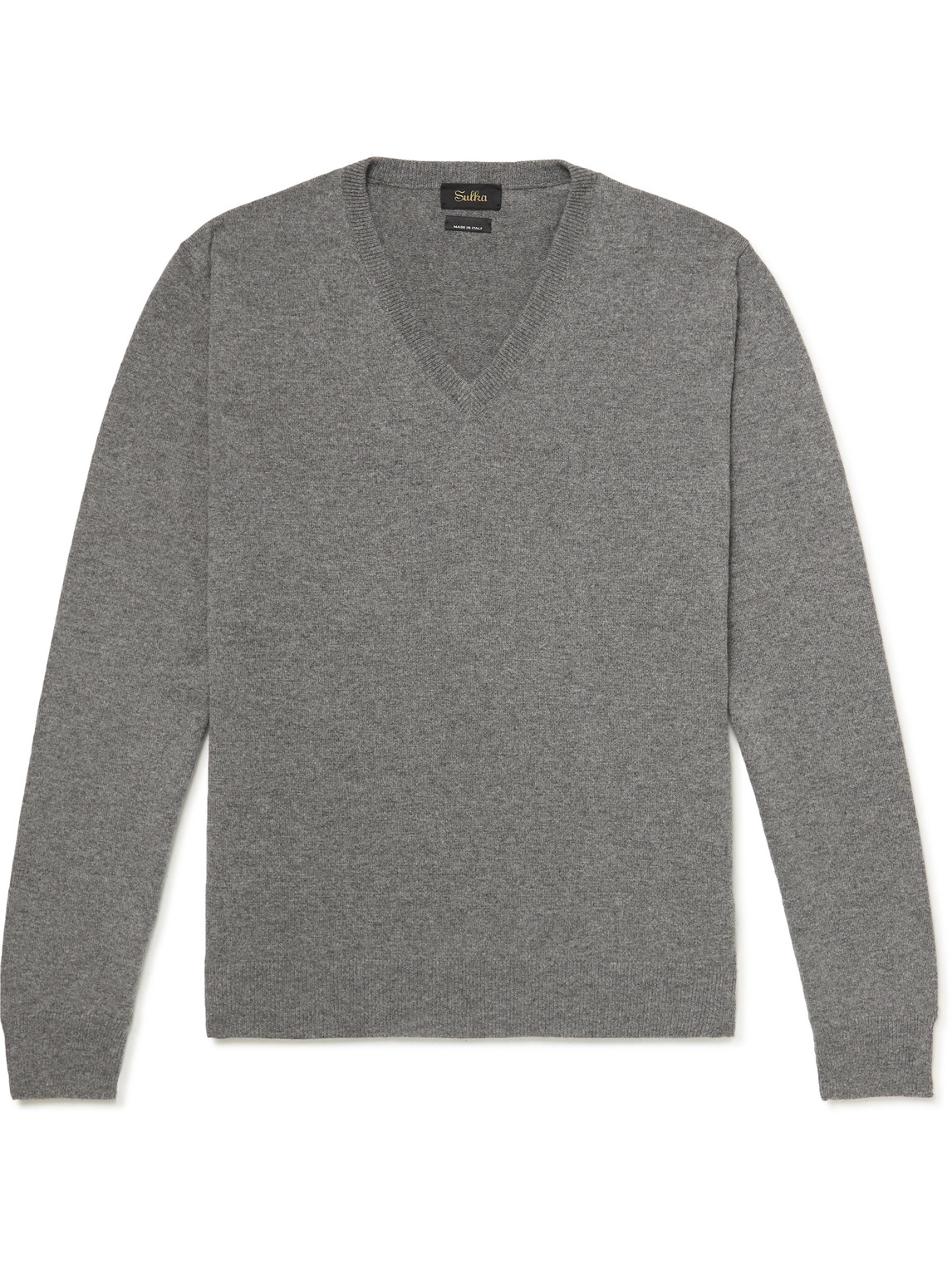 Sulka Cashmere Sweater In Gray