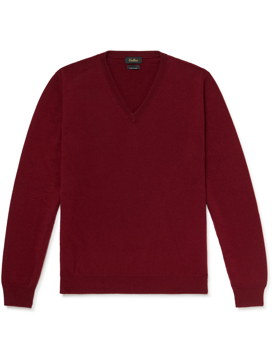 Sulka Cashmere Sweater In Red