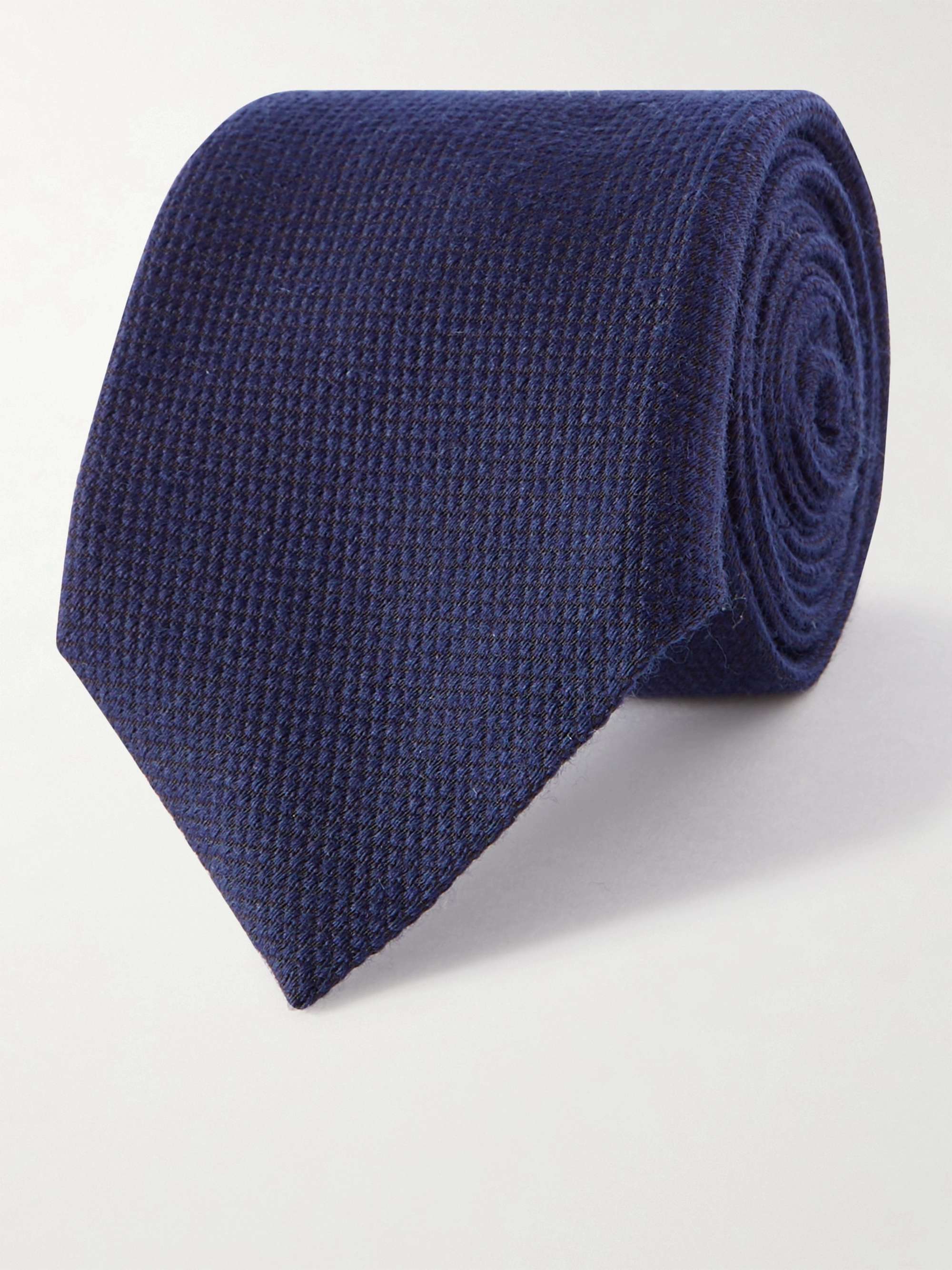 SULKA Wool and Silk-Blend Grenadine Tie