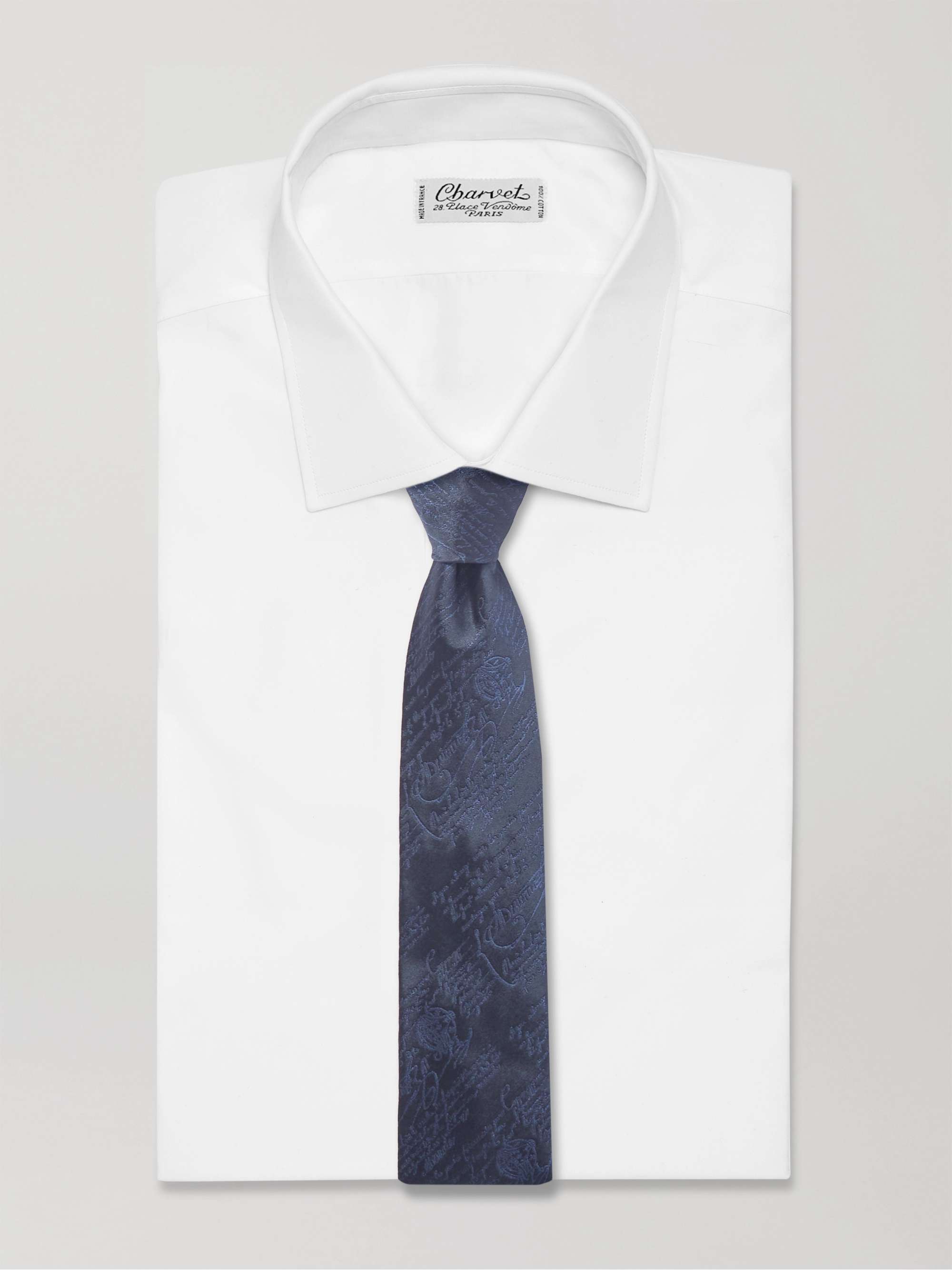 Turnbull & Asser 9.5cm Silk-jacquard Tie in Blue for Men Mens Accessories Ties 