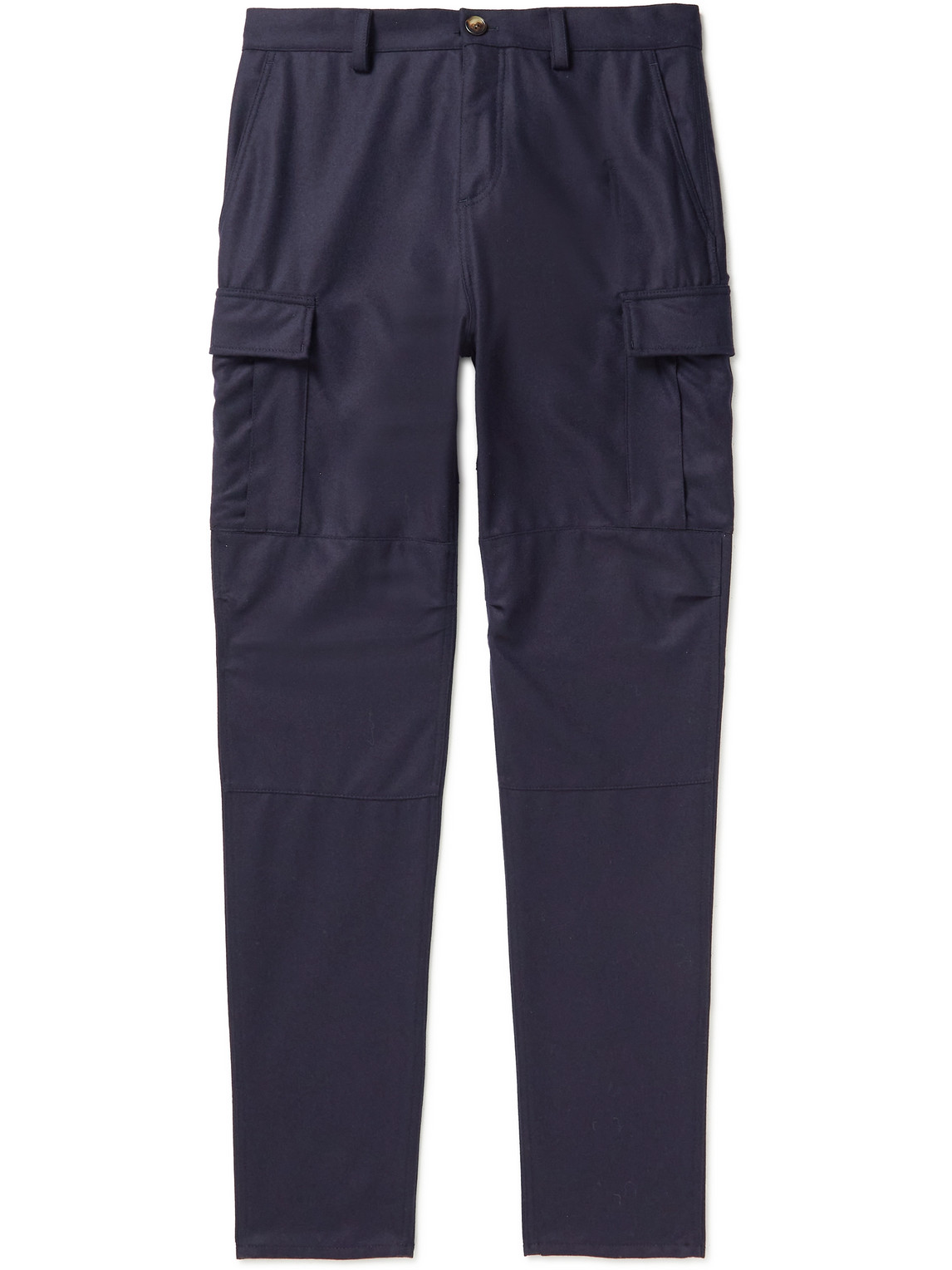 Brunello Cucinelli Tapered Wool-Flannel Cargo Trousers