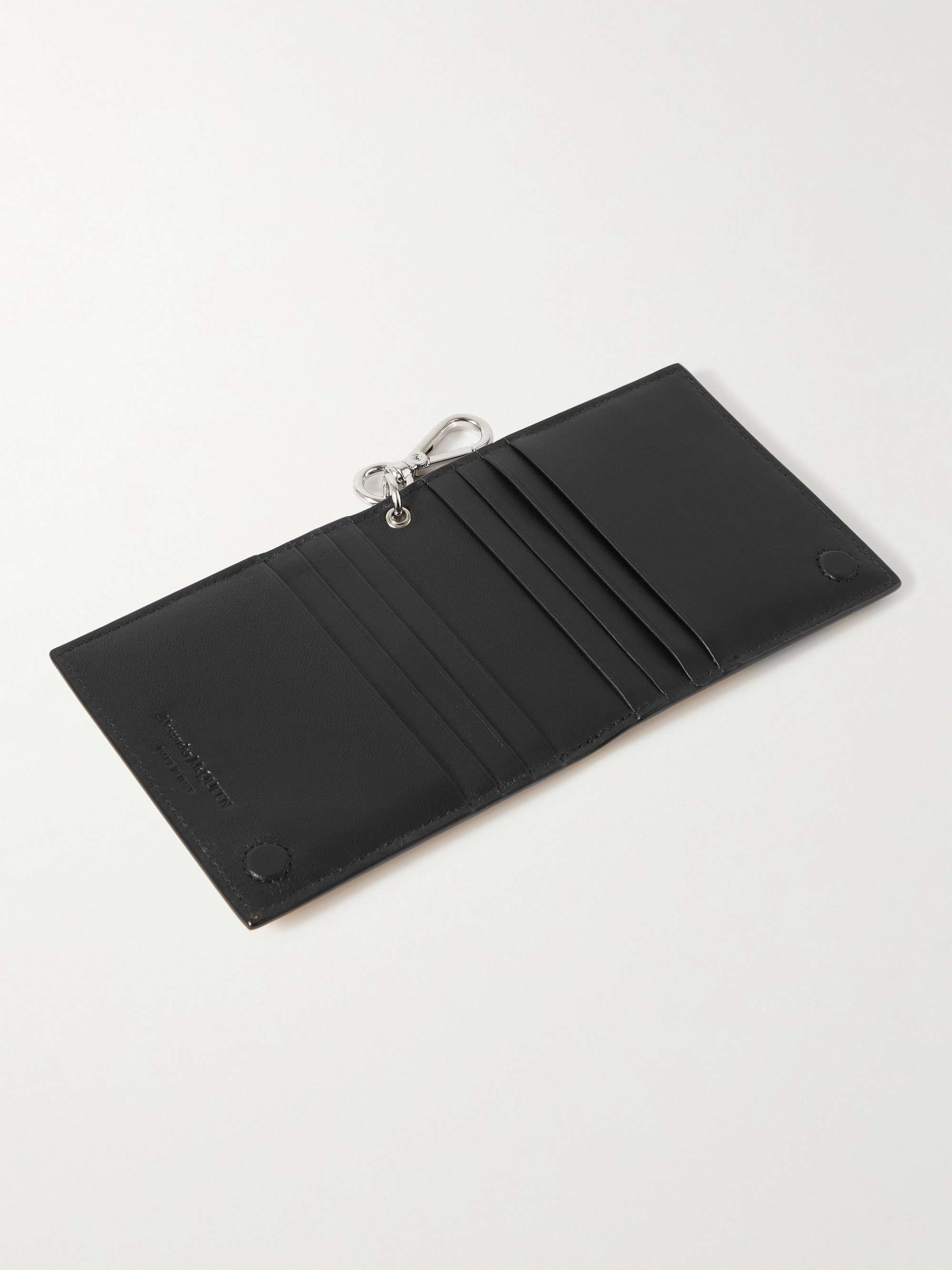 ALEXANDER MCQUEEN Silhouette Printed Leather Billfold Cardholder