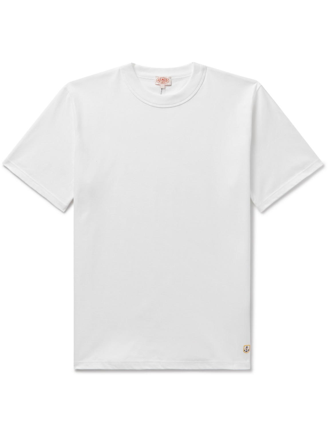 Armor-lux Callac Logo-appliquéd Cotton-jersey T-shirt In White