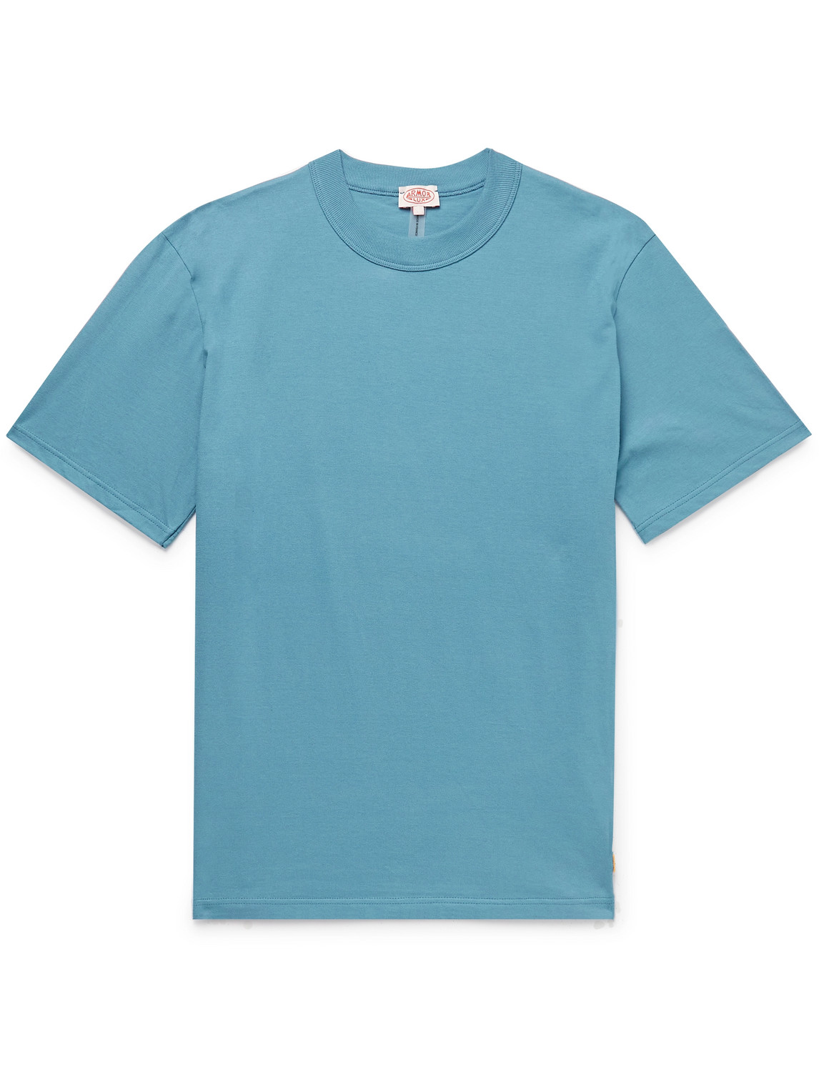 Armor-lux Callac Logo-appliquéd Cotton-jersey T-shirt In Blue
